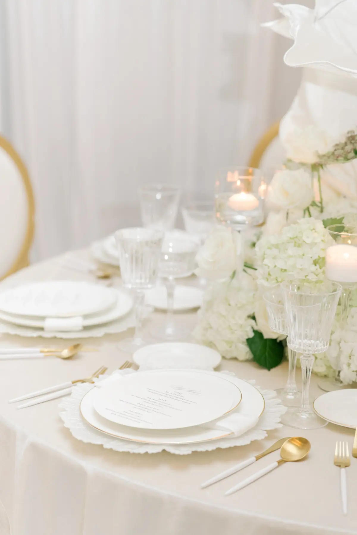 Pantone Color of the Year Cloud White Wedding Reception Decor Ideas | Tampa Design Kate Ryan Event Rentals