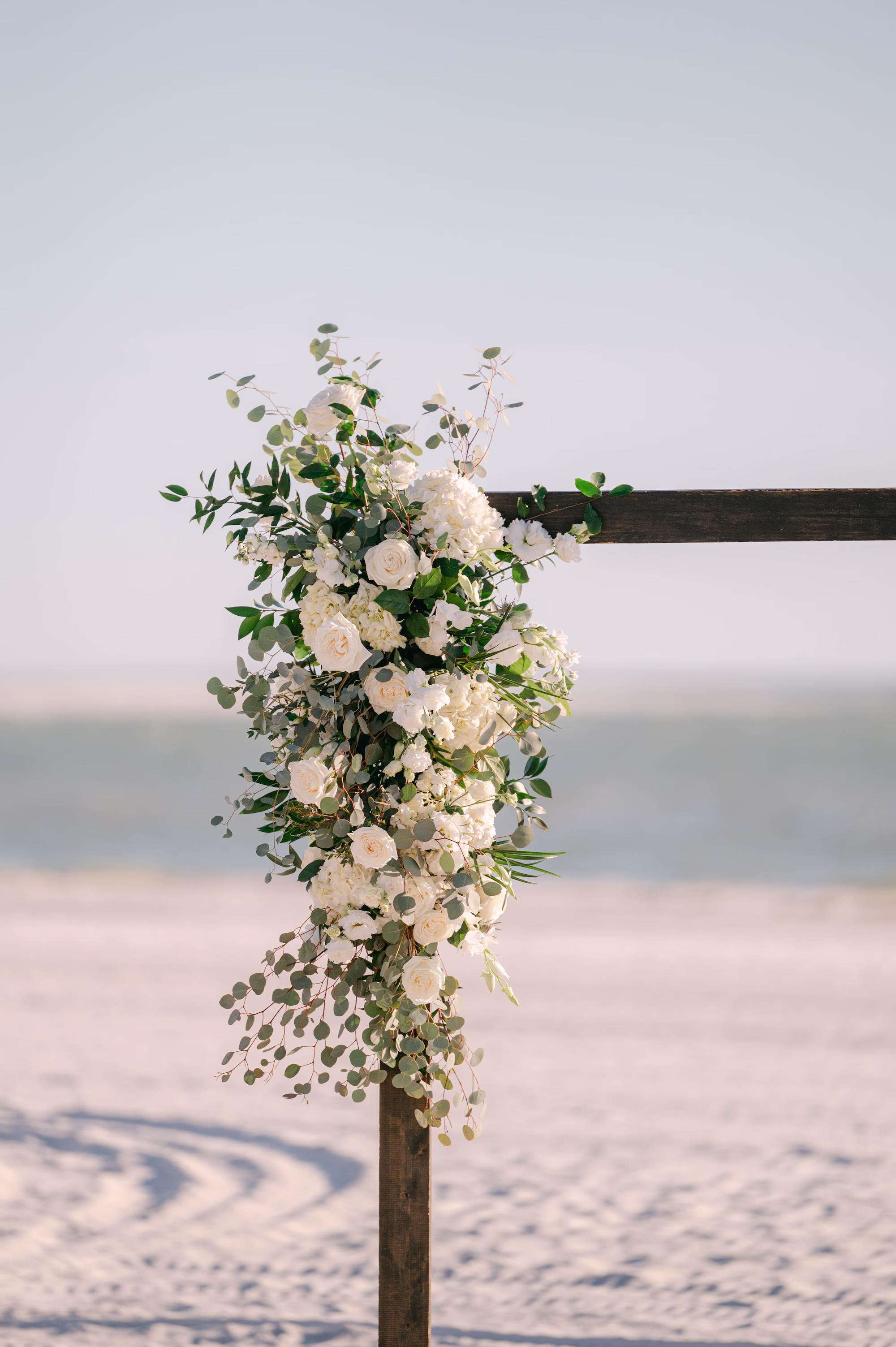 11Romantic Cream and Blue Coastal Florida Wedding - Romantic, Cream and Blue Sarasota Wedding | The Resort at Longboat Key Club Romantic Cream and Blue Coastal Florida Wedding Ceremony Decor Ideas