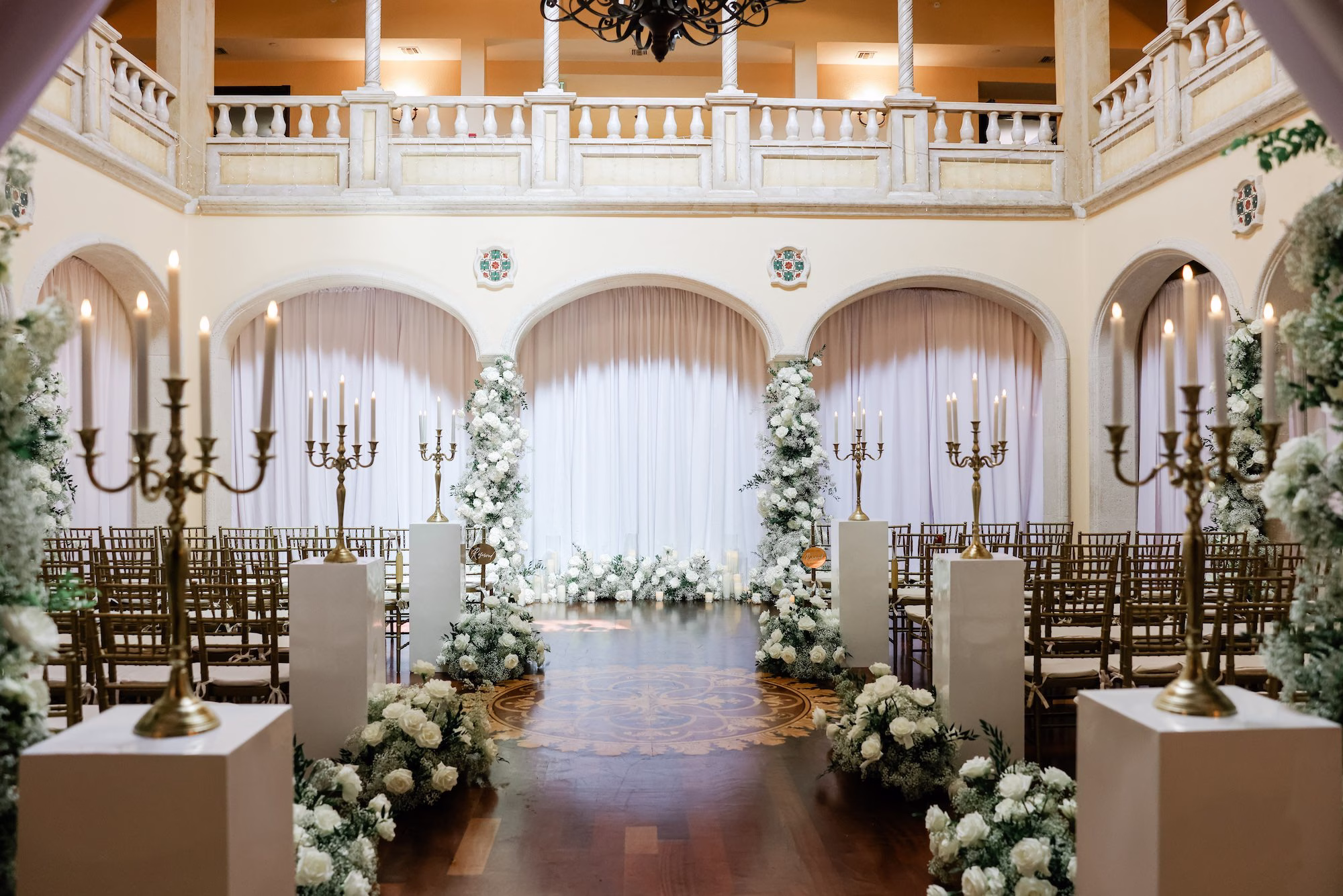 Romantic White and Gold Tampa Wedding | Avila Golf & Country Club