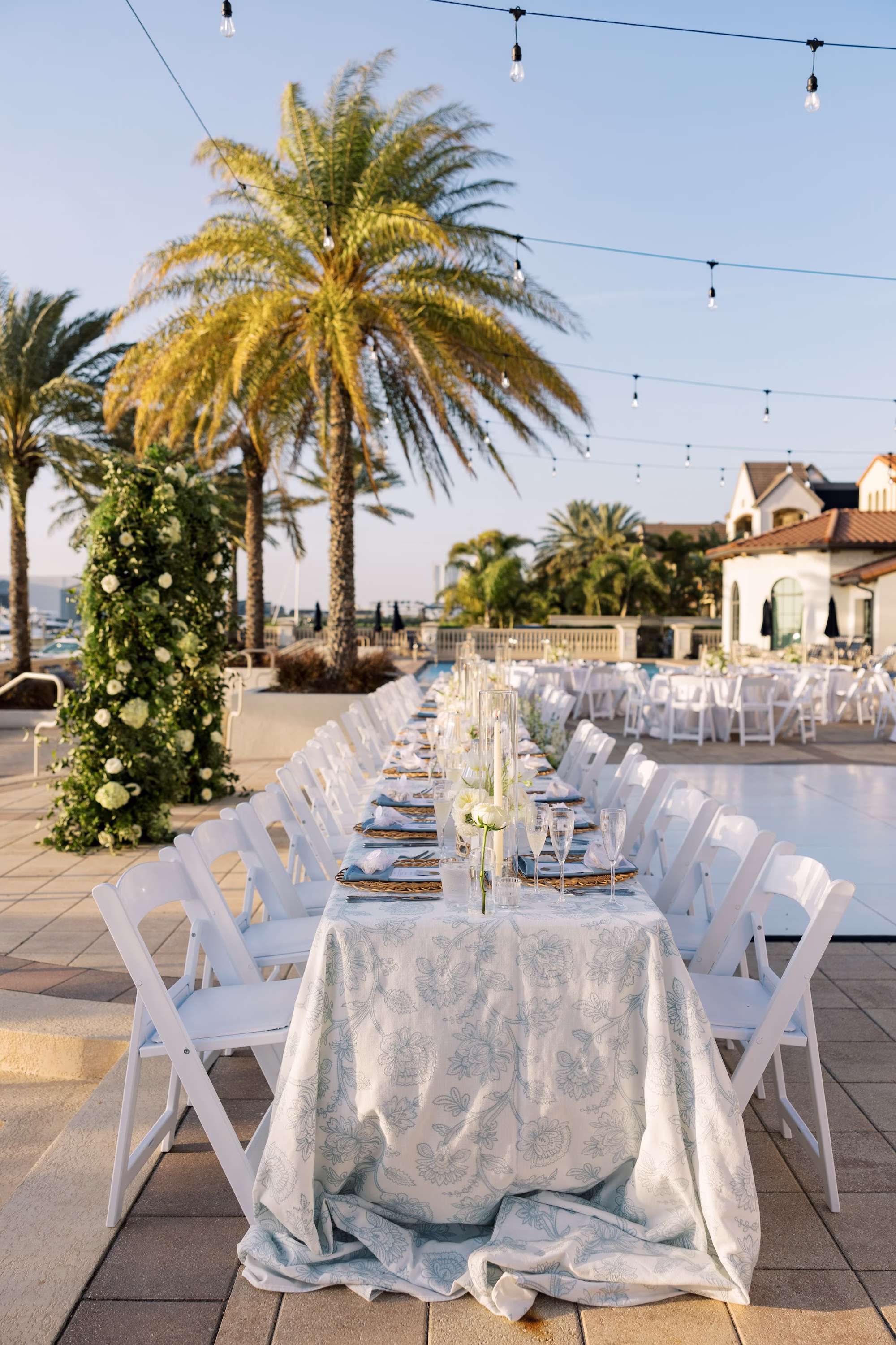 40Light Blue Coastal Garden Party Wedding Ideas - Coastal, Light Blue South Tampa Wedding | Westshore Yacht Club 40Light Blue Coastal Garden Party Wedding Ideas
