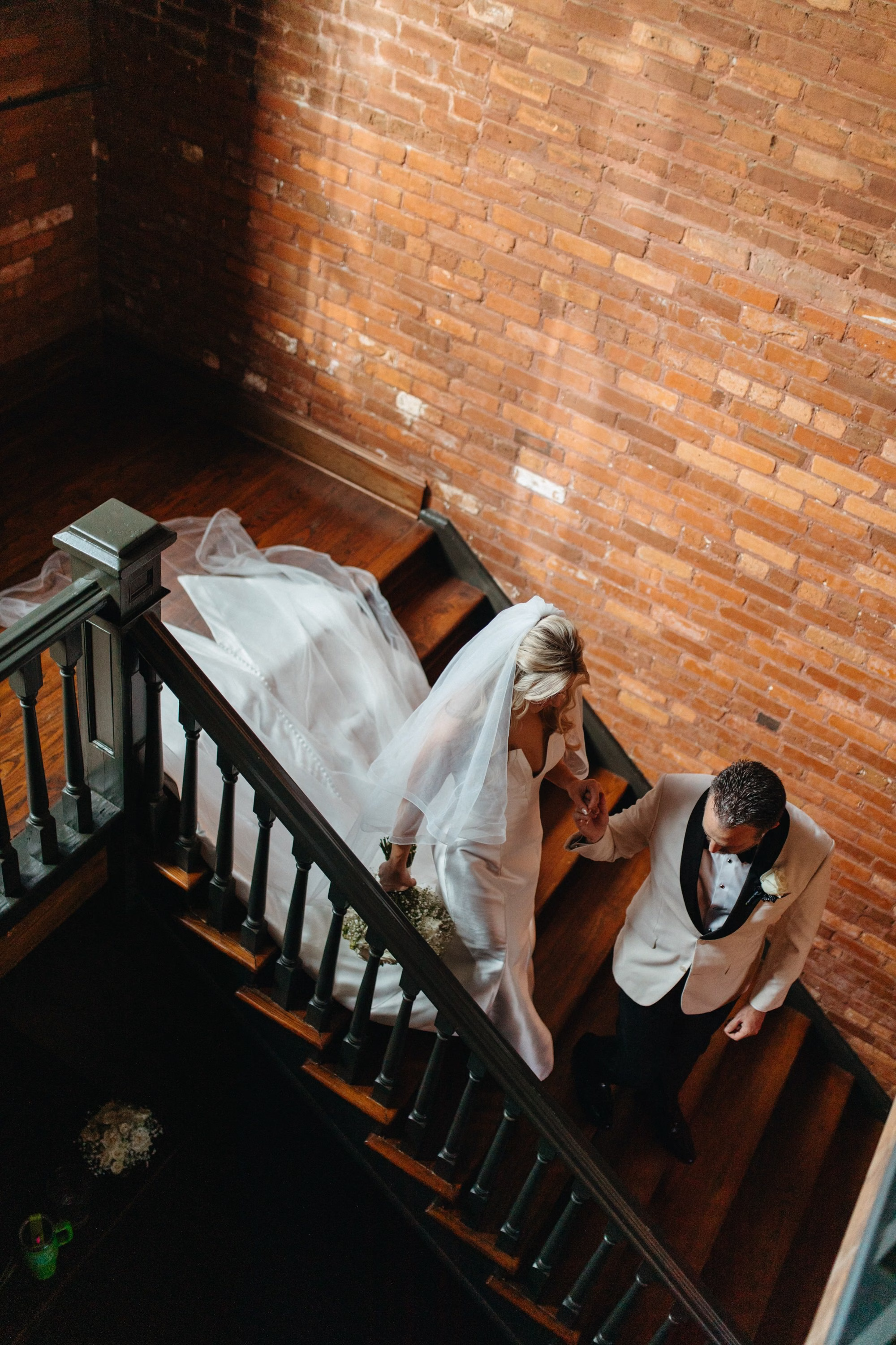 Bride and Groom Wedding Portrait | Historic Ybor Wedding Venue J.C. Newman Cigar Company