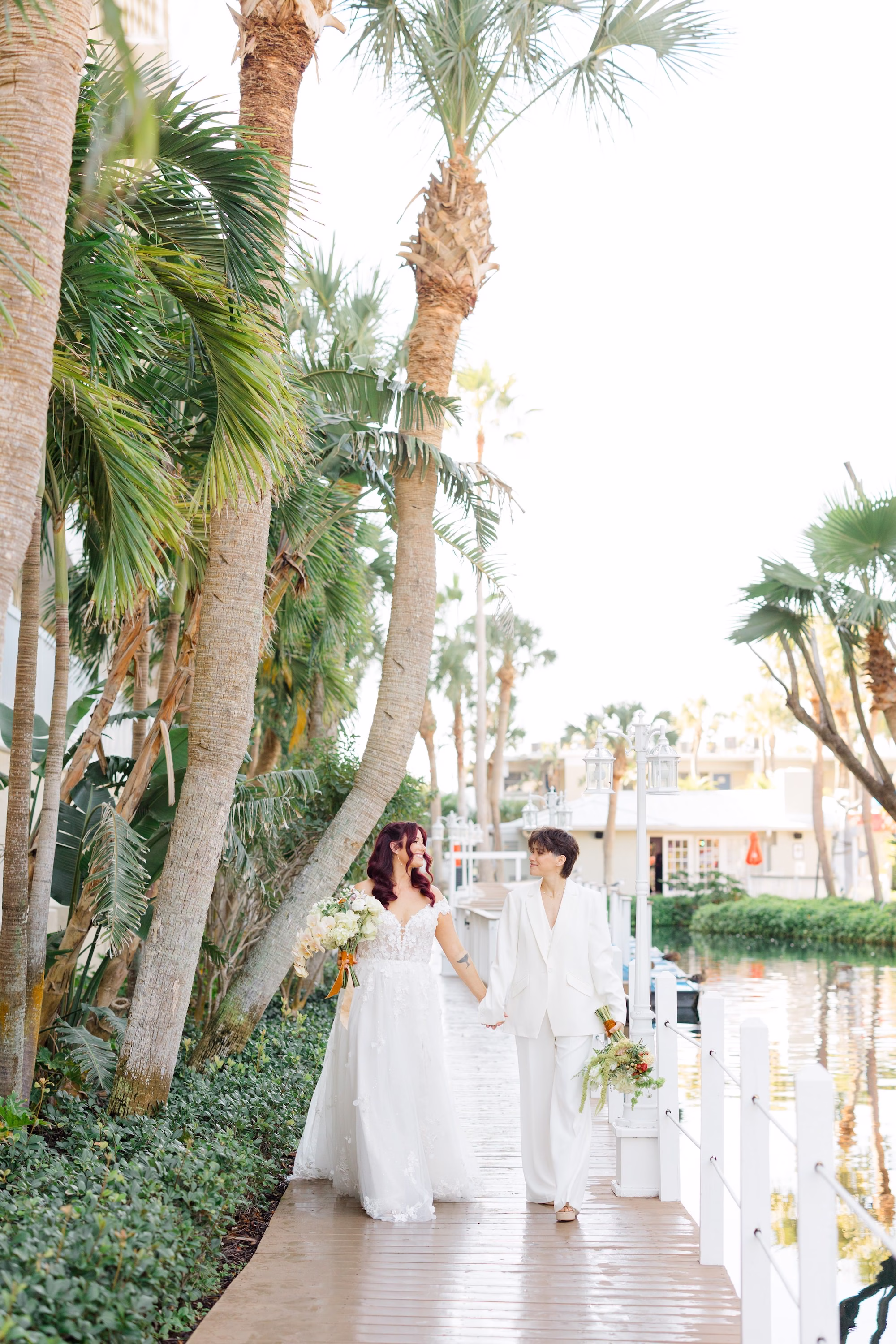 Bride and Bride Wedding Portrait | St Pete Beach Photographer Susan Elizabeth Photography | Event Venue TradeWinds Resort