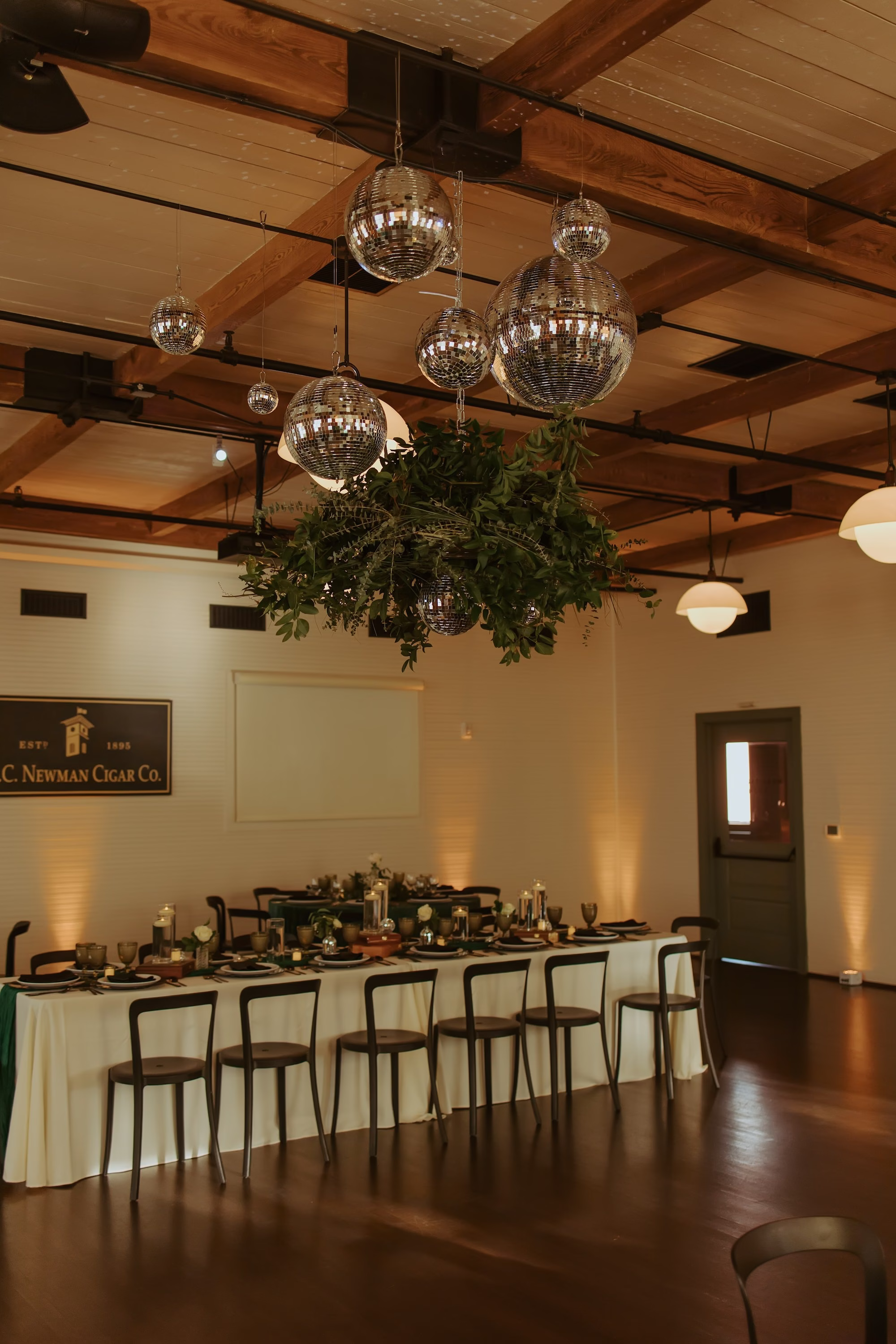 25Moody Green Disco Wedding Ideas Tampa Venue JC Newman Cigar Co - Modern and Moody Ybor City Wedding Inspiration | J.C. Newman Cigar Co. 25Moody Green Disco Wedding Ideas Tampa Venue JC Newman Cigar Co