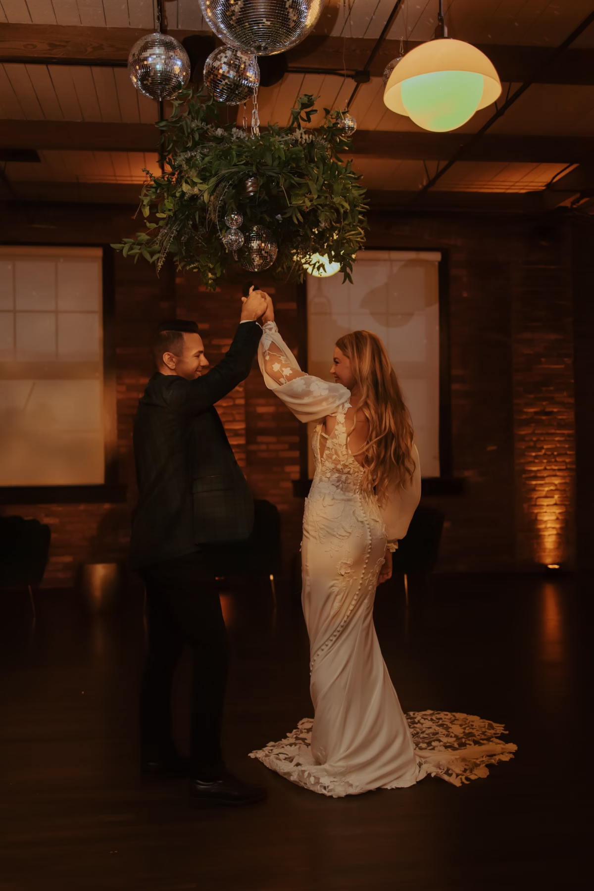 31Moody Green Disco Wedding Ideas - Modern and Moody Ybor City Wedding Inspiration | J.C. Newman Cigar Co. 31Moody Green Disco Wedding Ideas