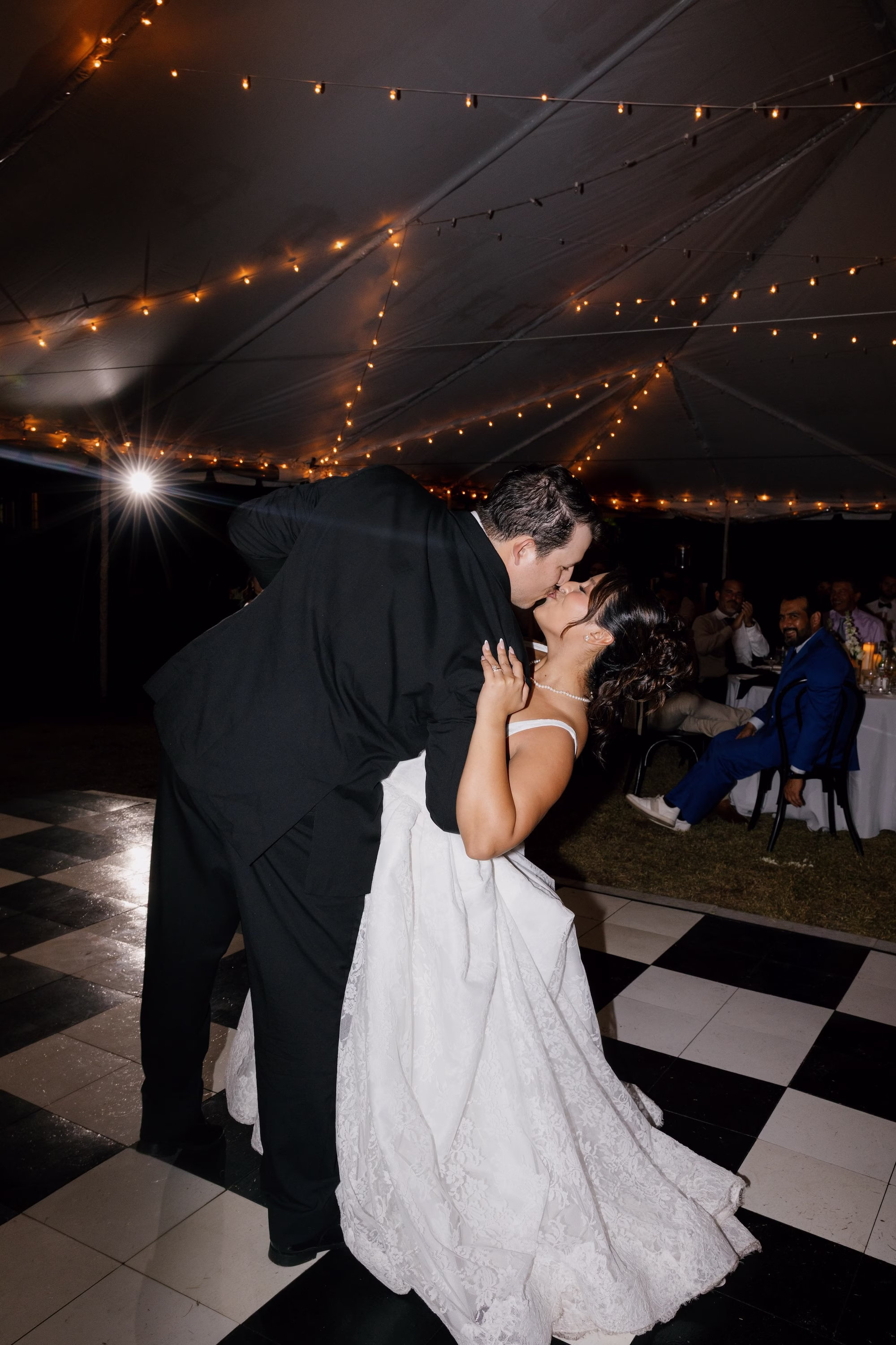 Bride and Groom First Dance Wedding Portrait | Tampa Bay DJ Graingertainment