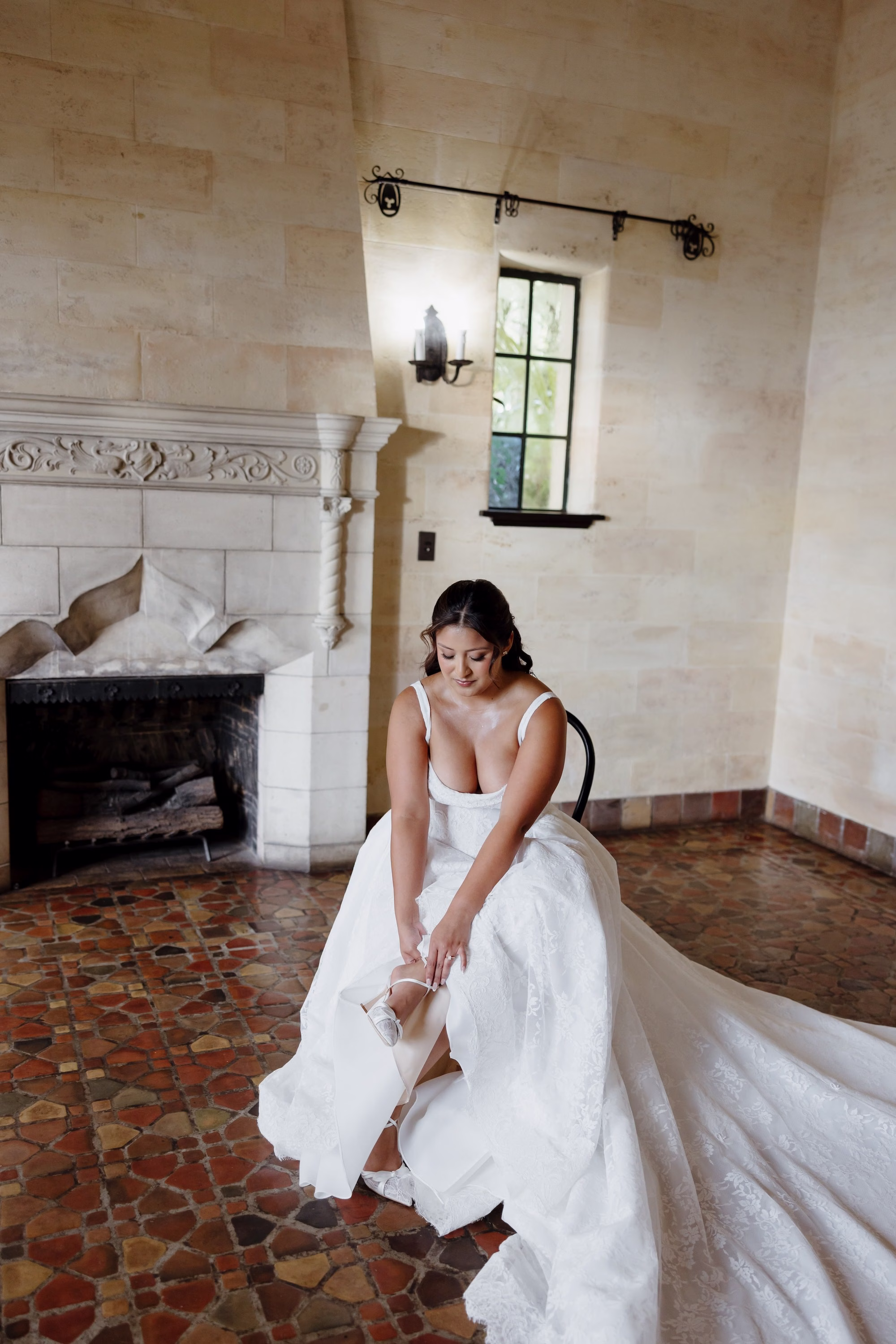 Bride Getting Ready Wedding Portrait