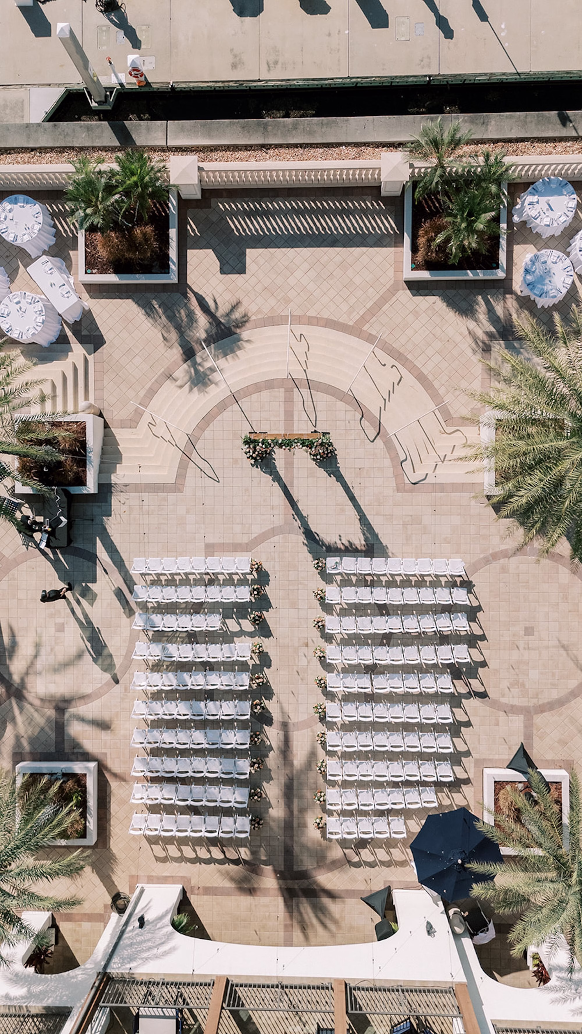Romantic Coastal Wedding Ceremony Inspiration | Tampa Event Venue The Bay Club at Westshore Yacht Club