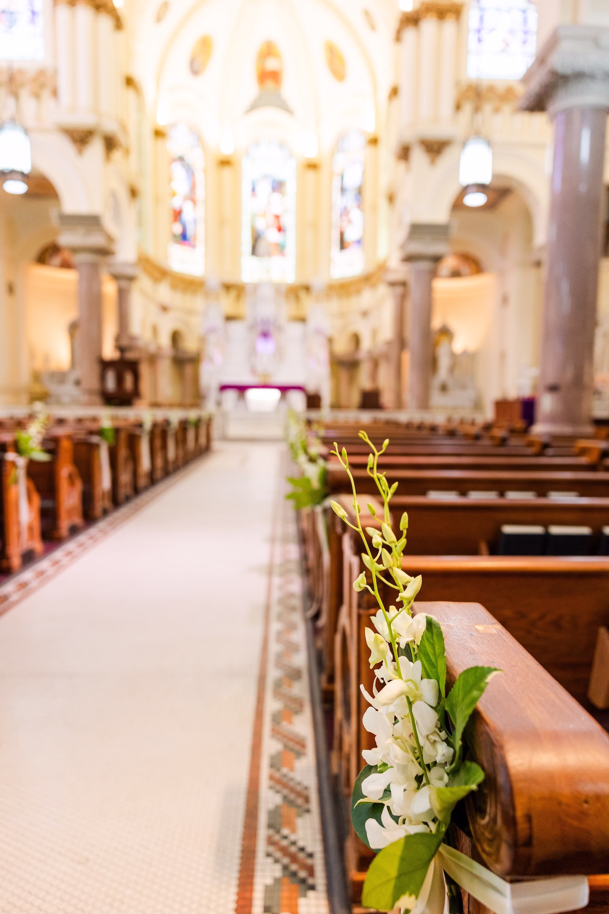 Coastal Elegant Florida Wedding Ceremony Aisle Decor Inspiration