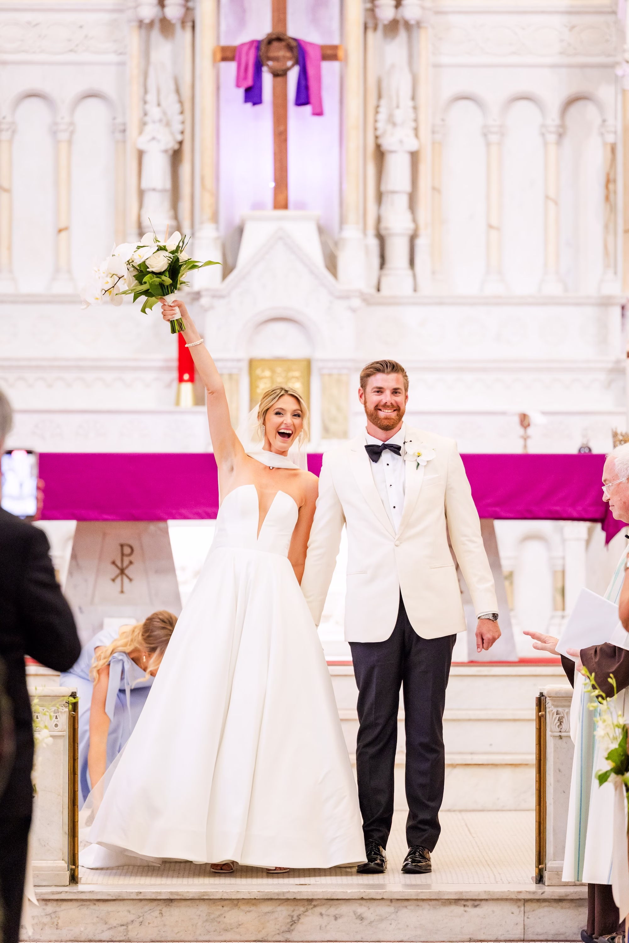 Bride and Groom Just Married Wedding Portrait