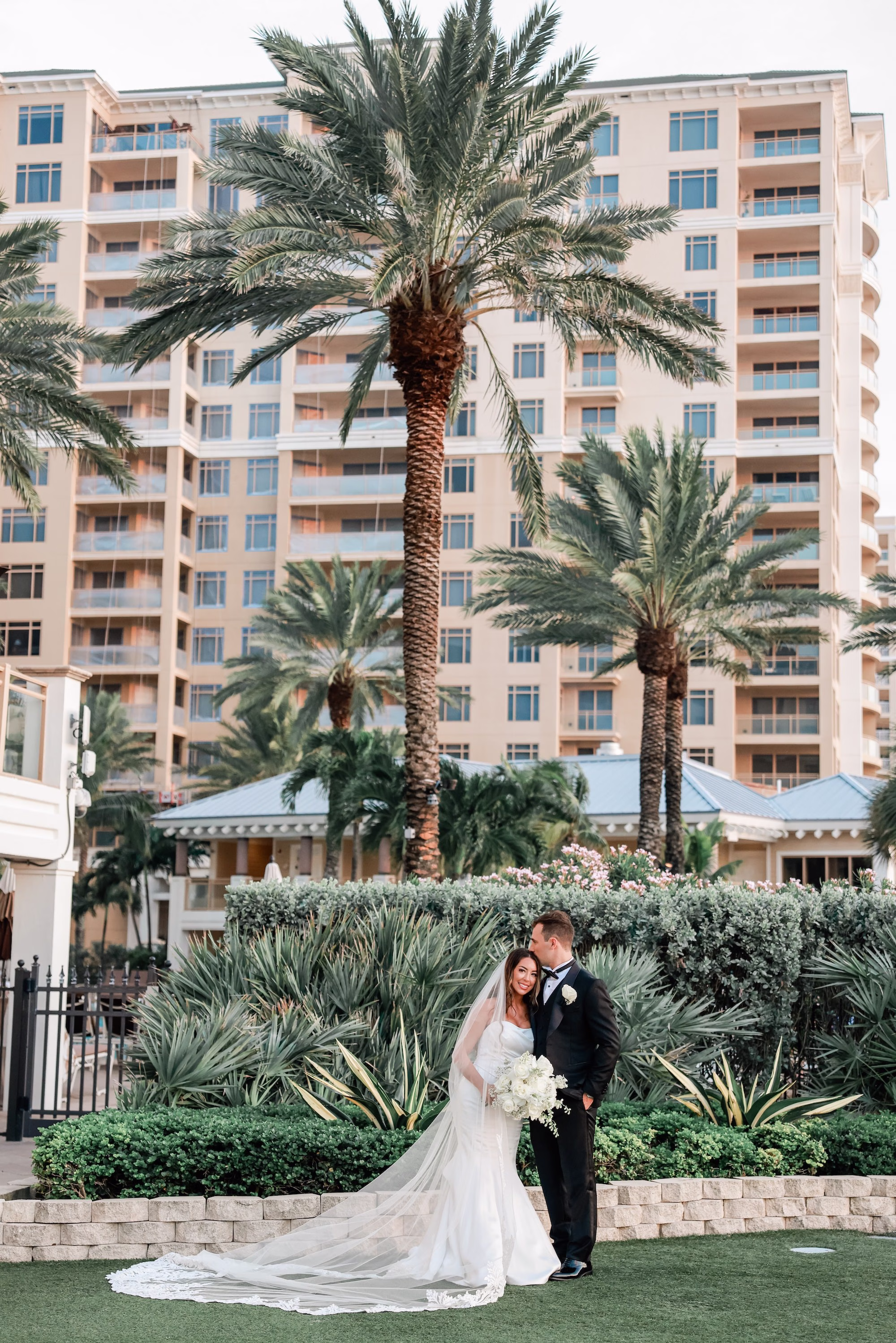 Bride and Groom Wedding Portrait | Clearwater Photographer Lifelong Photography Studio | Event Venue Sandpearl Resort