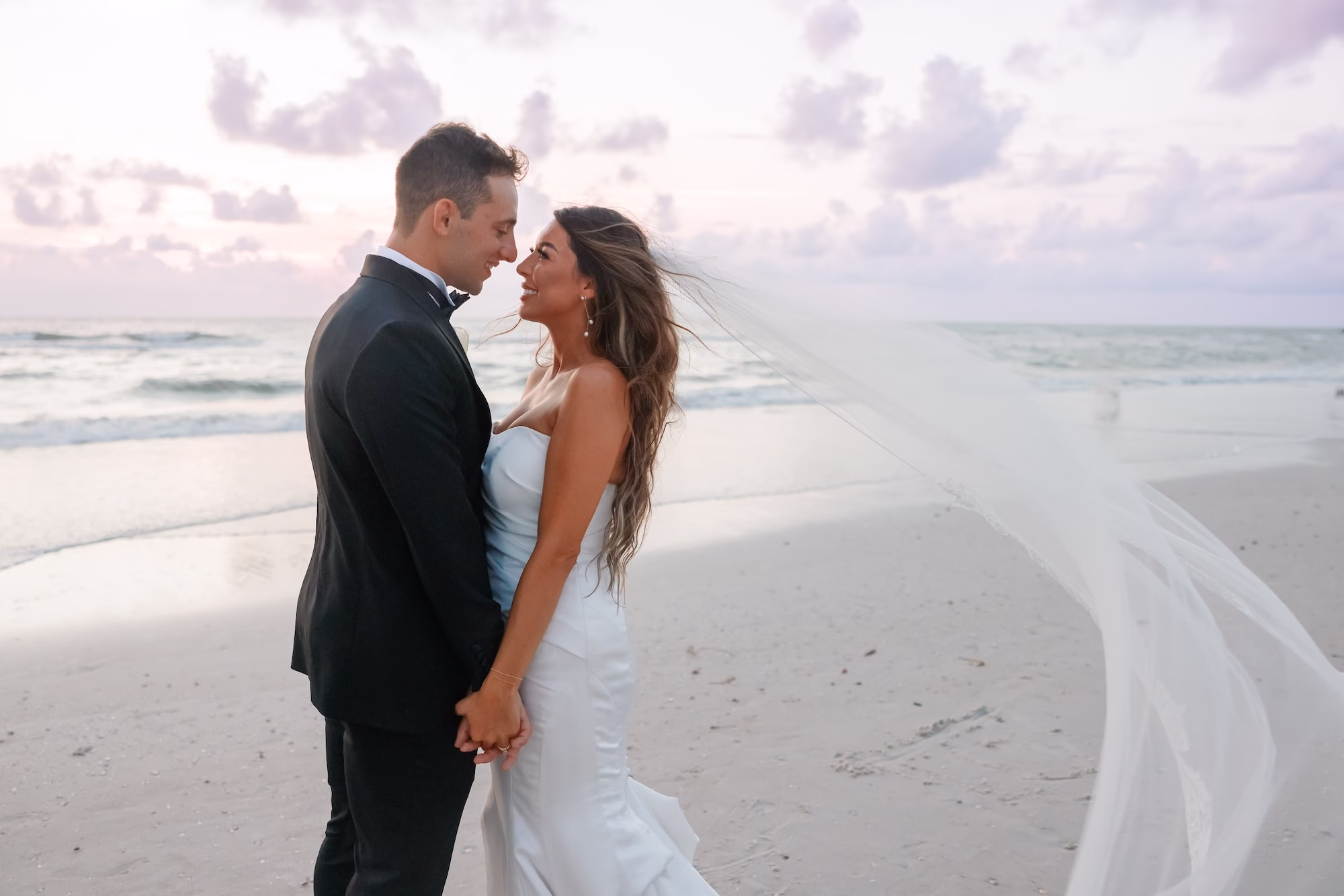 Bride and Groom Wedding Portrait | Clearwater Photographer Lifelong Photography Studio | Event Venue Sandpearl Resort