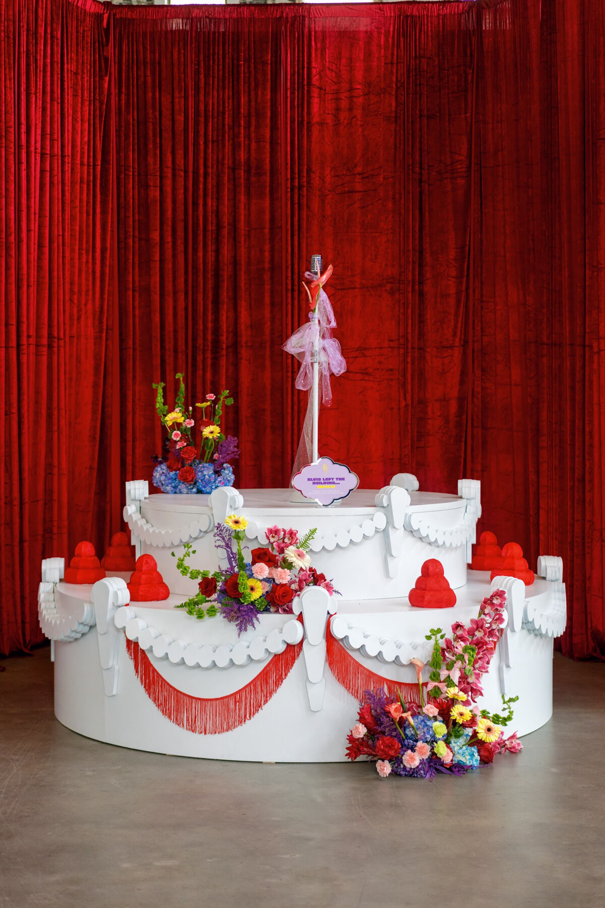 30Whimsical Red Las Vegas Pink Pony Club Inspired Wedding - Bold and Vibrant Same-Sex Ybor City Wedding Inspiration | Hotel Haya Whimsical Red Las Vegas Pink Pony Club Inspired Wedding Ceremony Decor Ideas | Tampa Bay Event Planner Wilder Mind Events