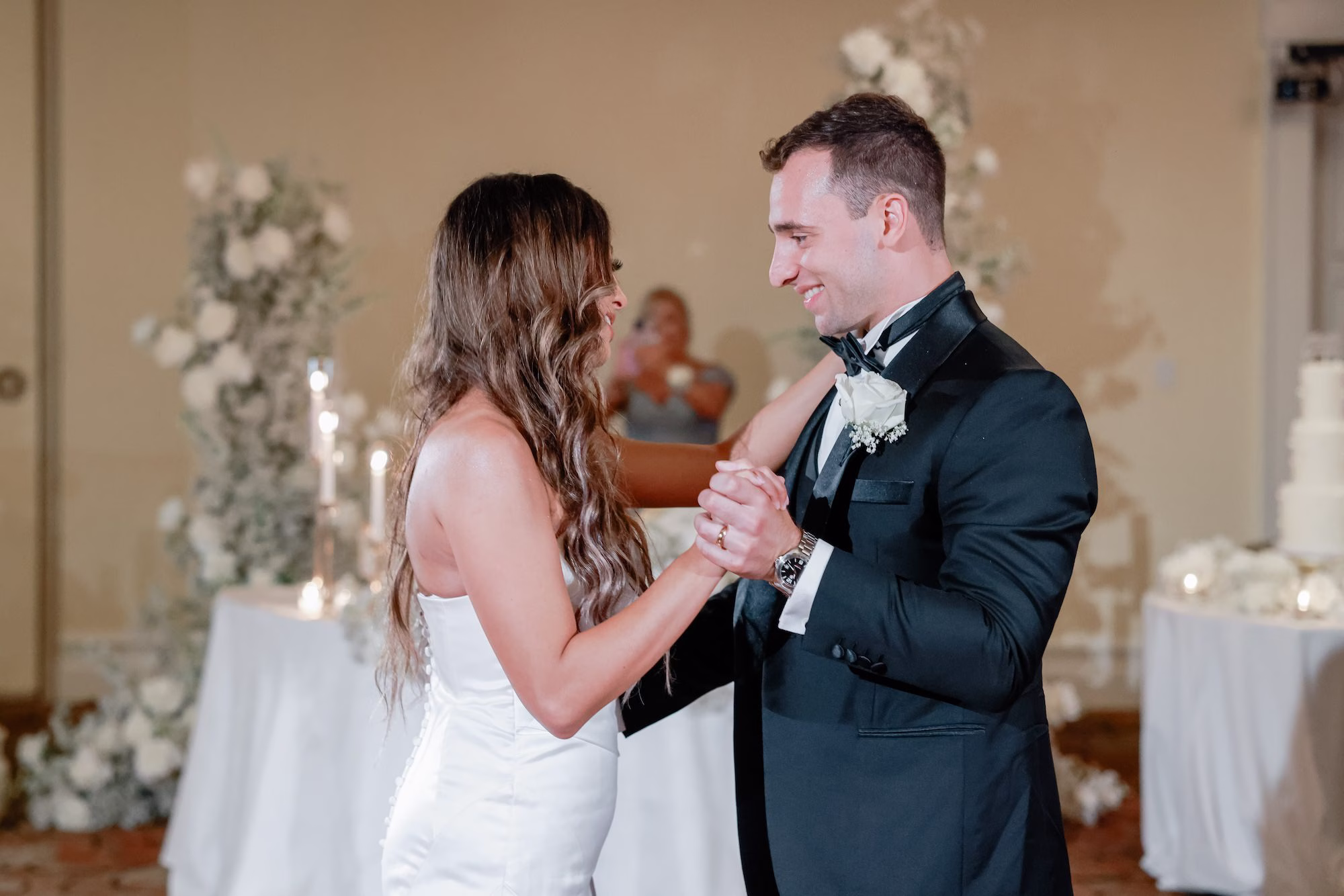 Bride and Groom First Dance Wedding Portrait