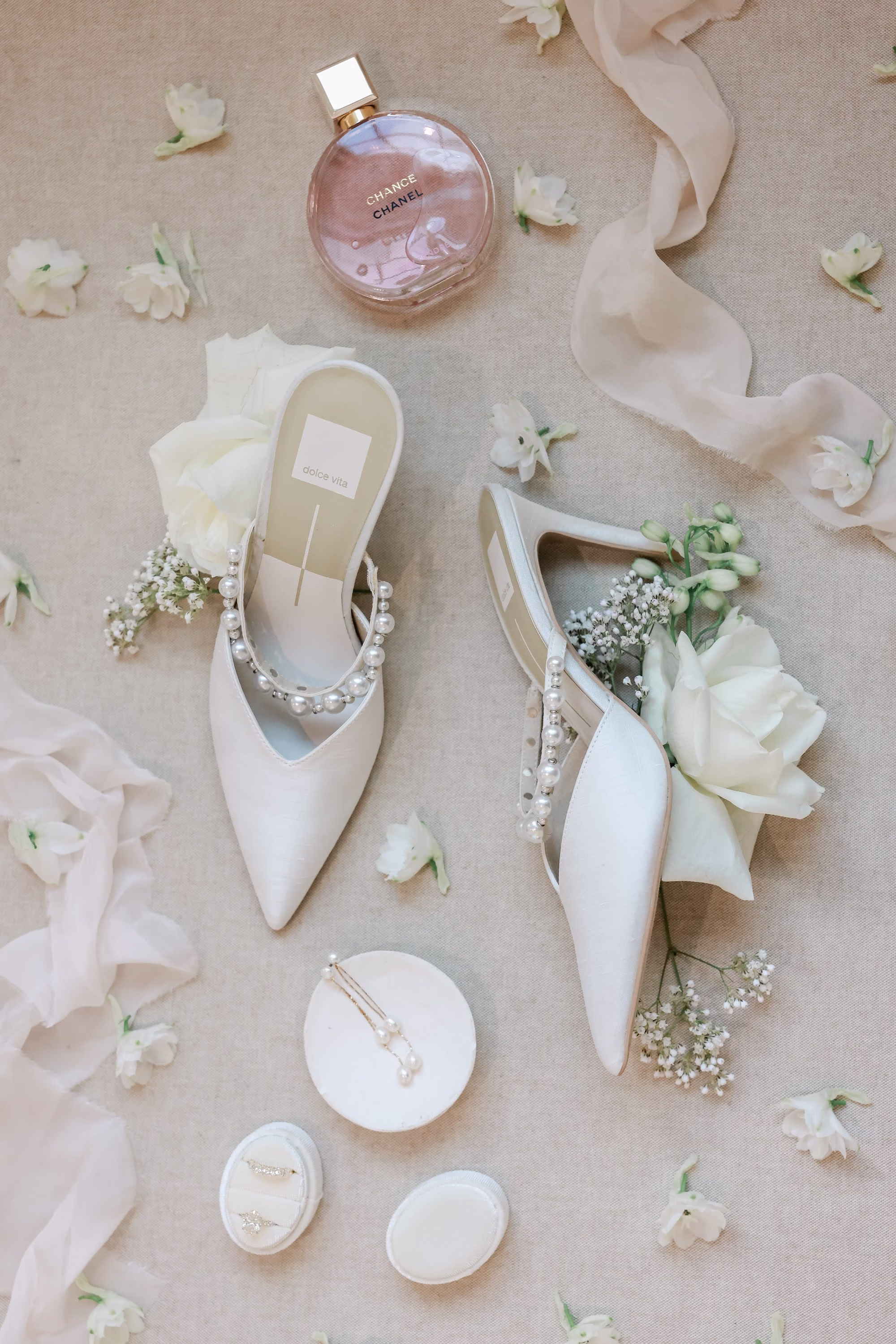 White Pearl Dolce Vita Wedding Shoe Ideas