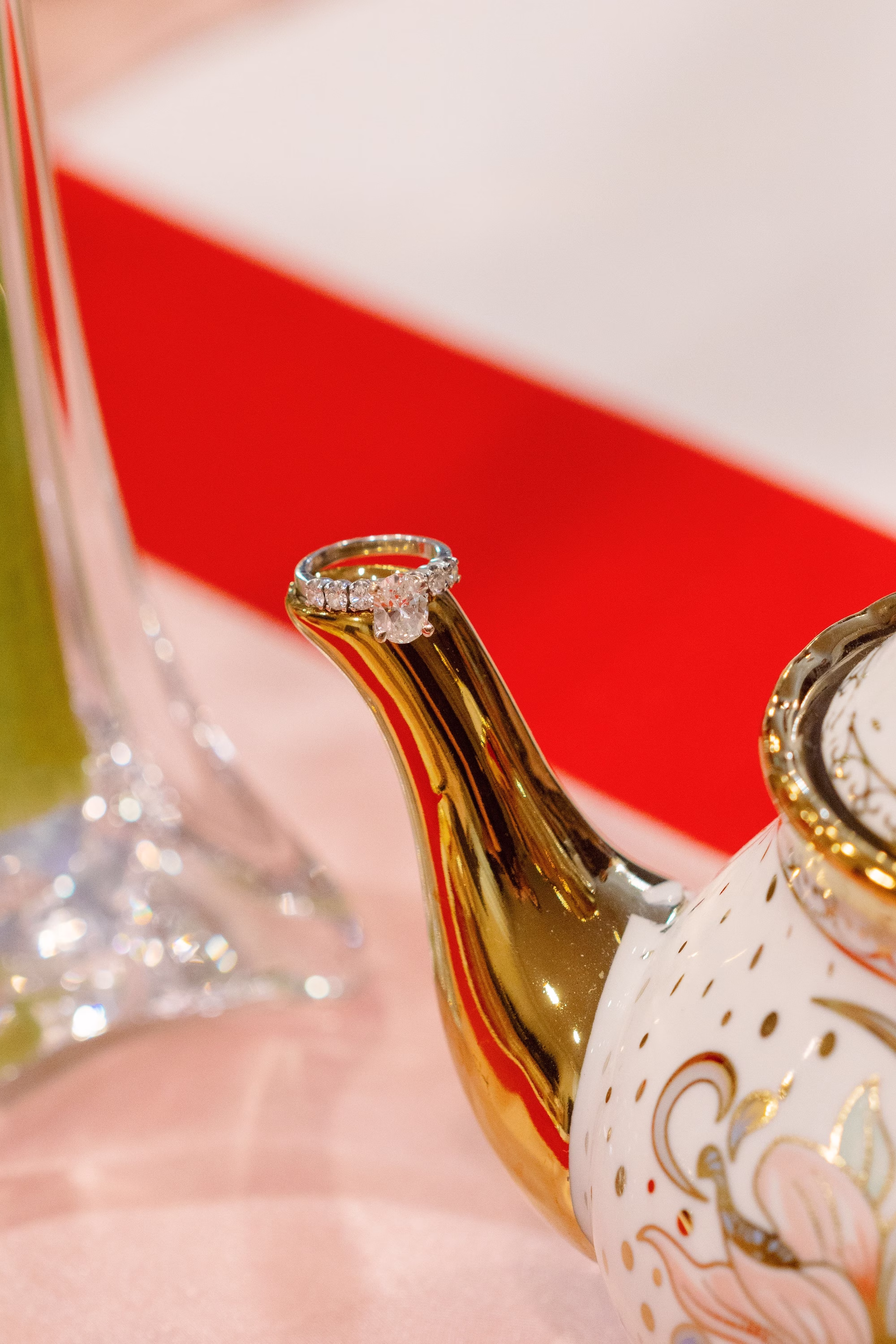 Diamond Engagement Ring Wedding Portrait
