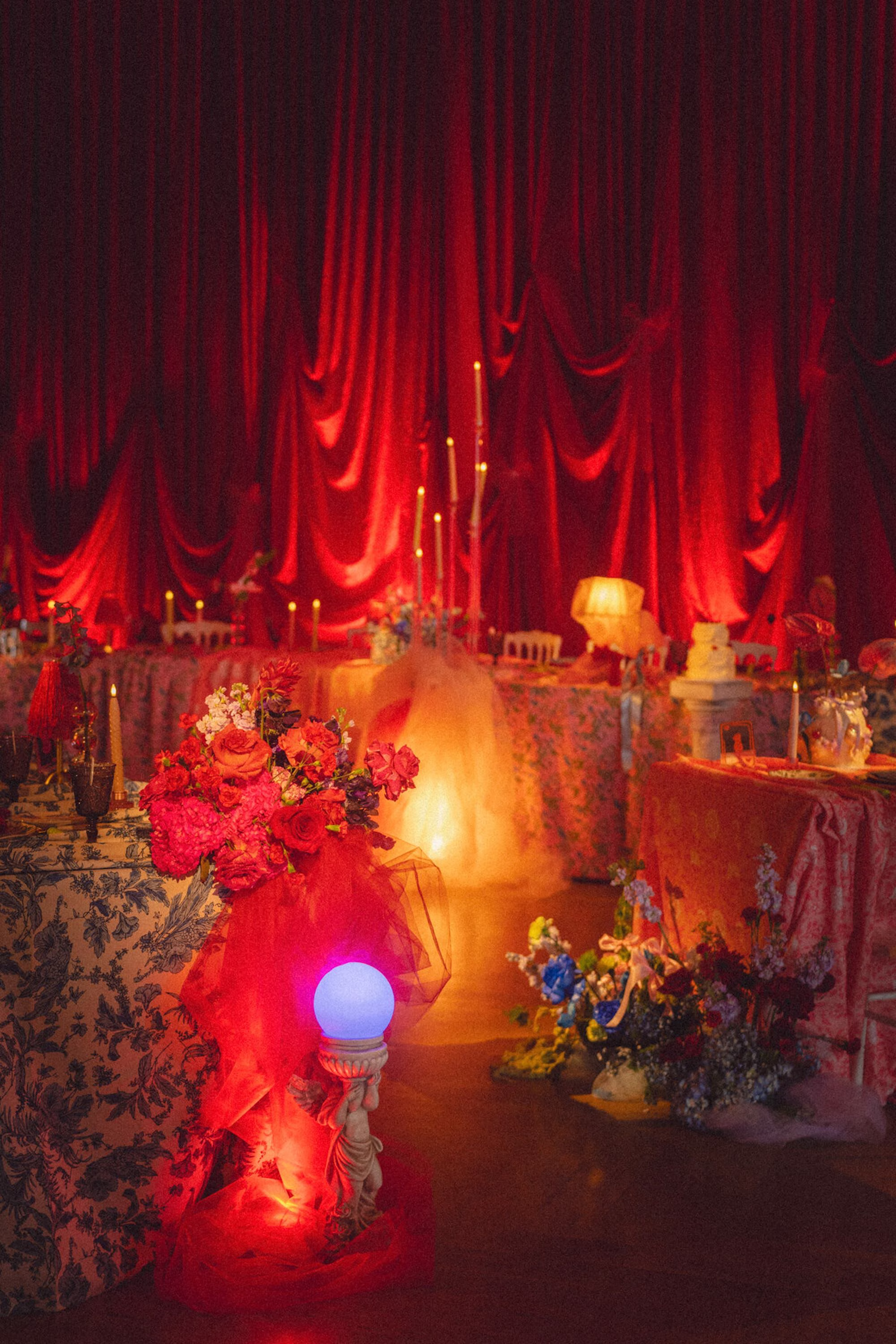 48Whimsical Red Las Vegas Pink Pony Club Inspired Wedding - Bold and Vibrant Same-Sex Ybor City Wedding Inspiration | Hotel Haya Whimsical Red Las Vegas Pink Pony Club Wedding Reception Decor Ideas | Tampa Bay Planner Wilder Mind Events