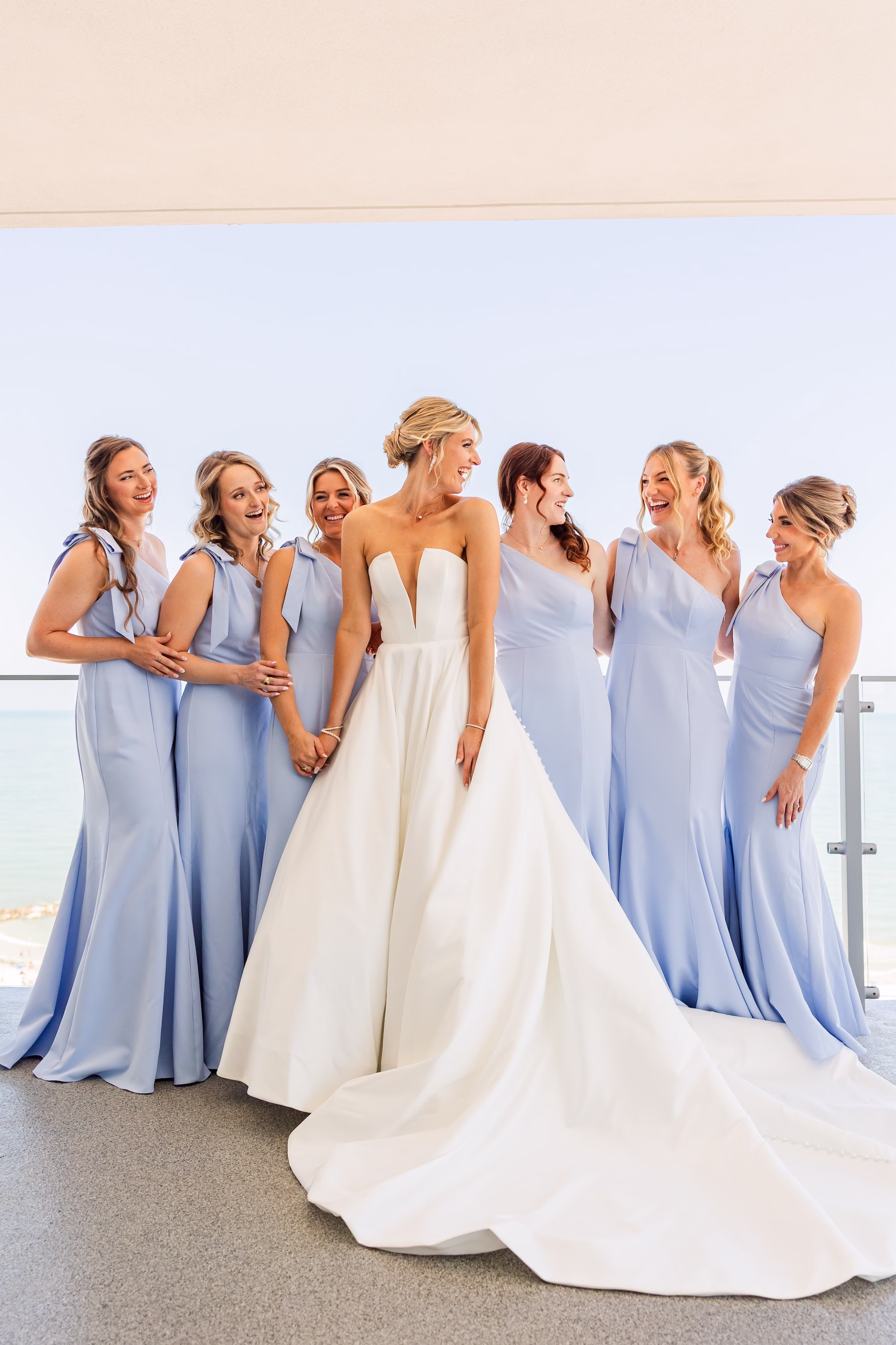 Bride and Bridesmaids Wedding Portrait