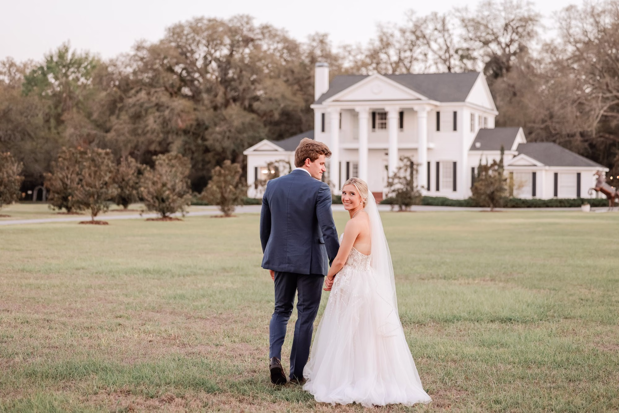 Bride and Groom Wedding Portrait | Clearwater Photographer Lifelong Photography Studio | Tampa Bay Event Venue Legacy Lane Weddings
