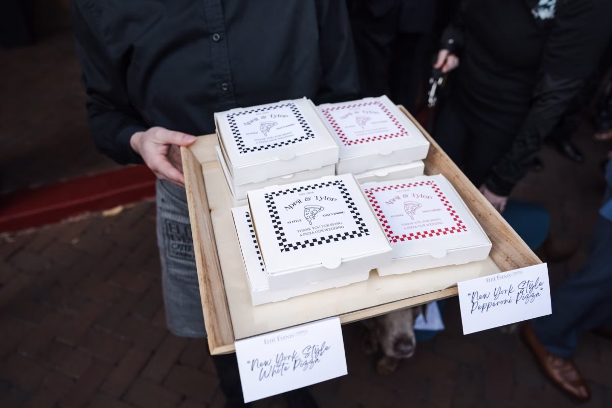 Wedding Reception Individual Pizzas Ideas