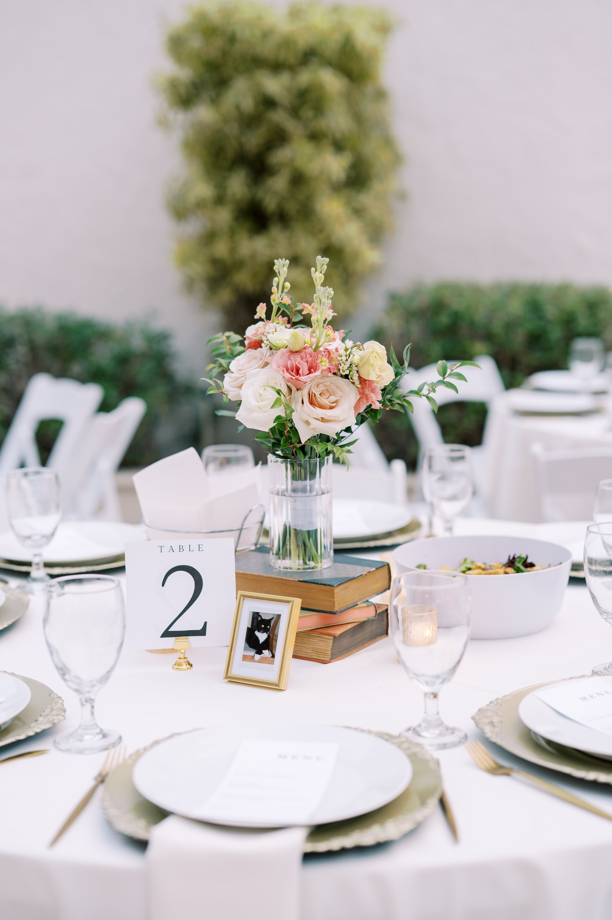 Vintage Rose and Blush Bookish Inspired Wedding Reception Decor Ideas | Bradenton Venue The Bishop Museum of Science and Nature | Florist Save The Date Florida