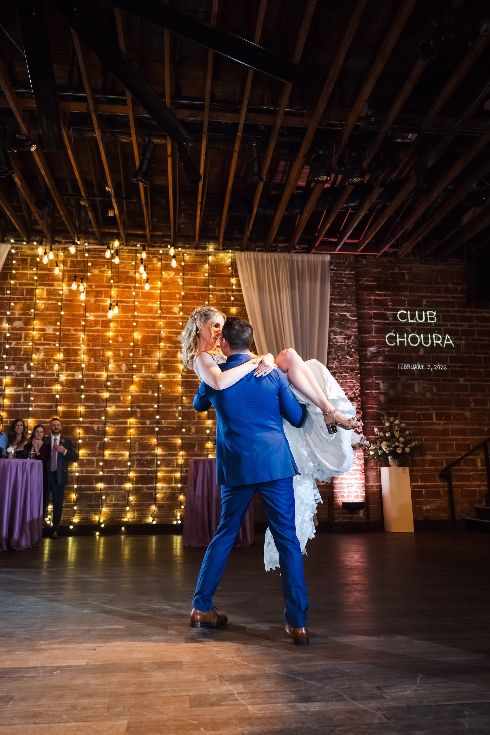 Bride and Groom First Dance Wedding Portrait