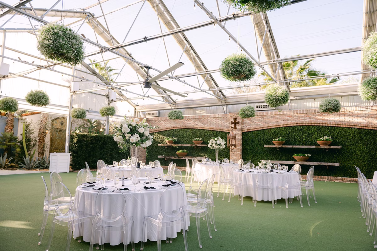 46Romantic Lux Greenhouse Garden Party Wedding Inspiration Tampa Venue Hardemans Secret Garden - Romantic, Luxurious Dover Wedding | Hardeman's Secret Garden Romantic Lux Greenhouse Garden Party Wedding Reception Decor Inspiration | Tampa Bay Event Venue Hardeman's Secret Garden | Florist Monarch Events and Design