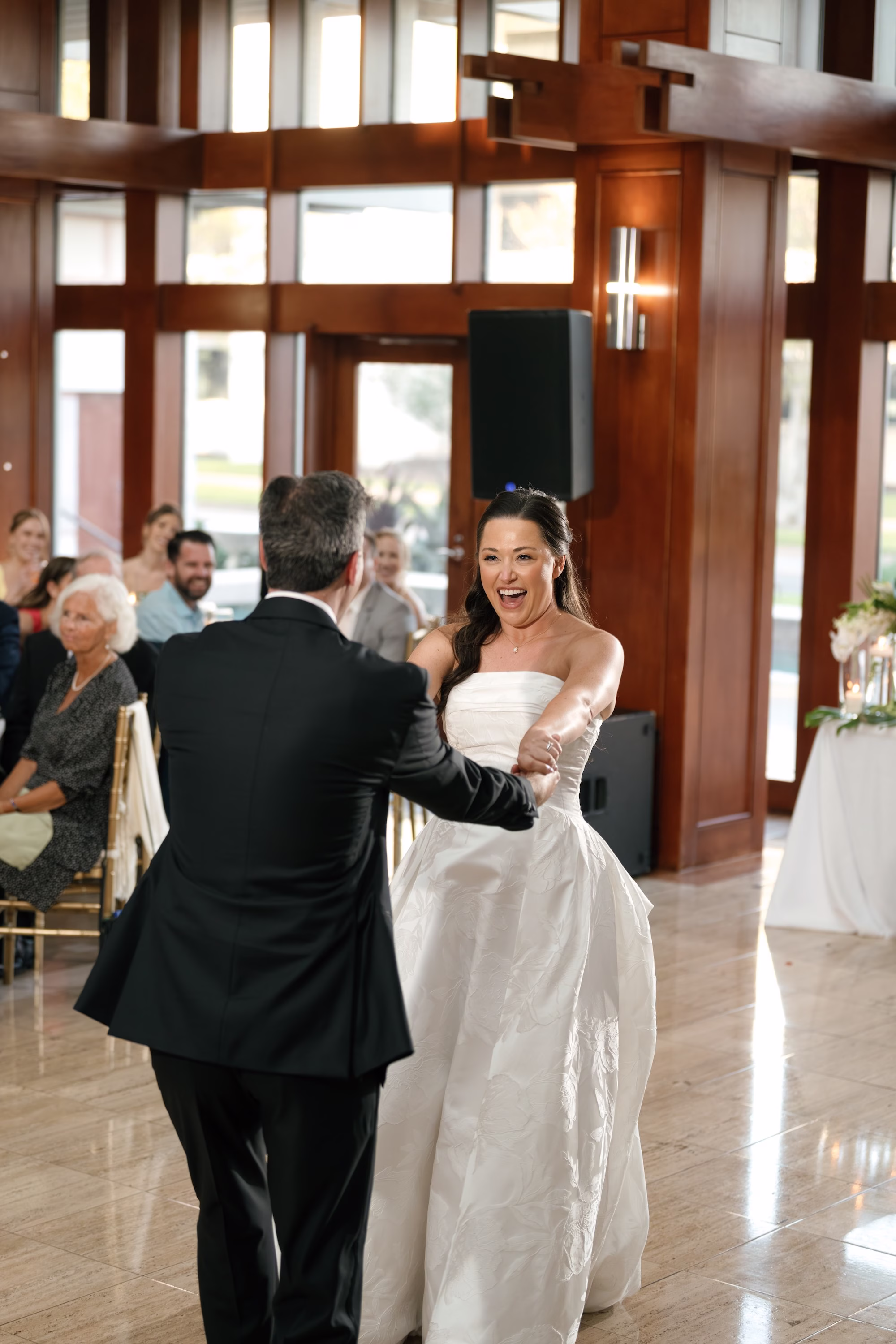 49Tropical Green Florida Wedding Ideas - Tropical, Green Downtown St. Pete Wedding | Poynter Institute Bride and Groom First Dance Wedding Portrait | Tampa Bay Photographer Dewitt For Love