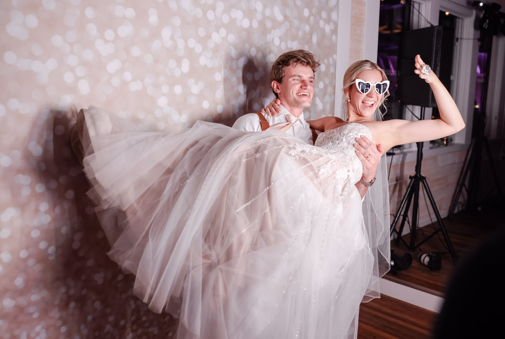 Bride and Groom Wedding Reception Photobooth Wedding Portrait