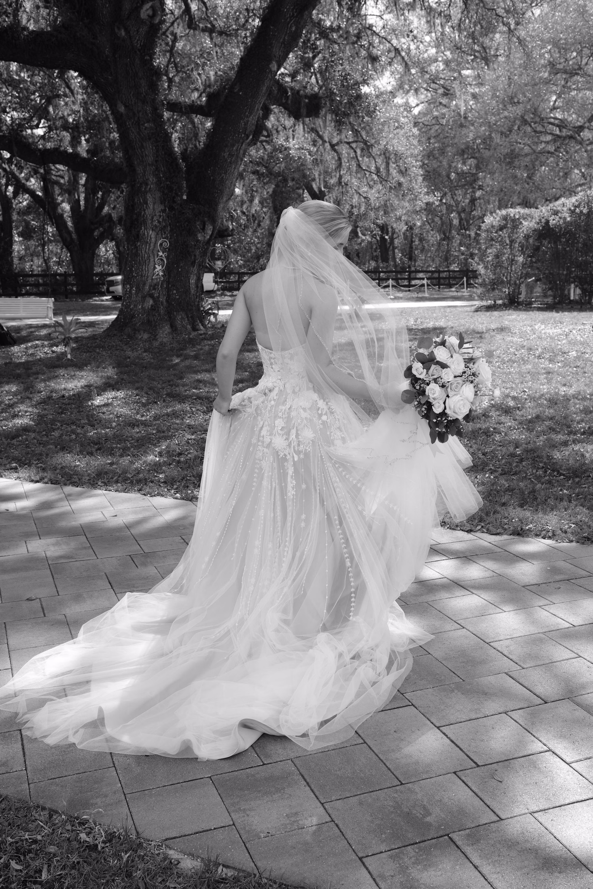 Black and White Bridal Portrait | Clearwater Photographer Lifelong Photography Studio