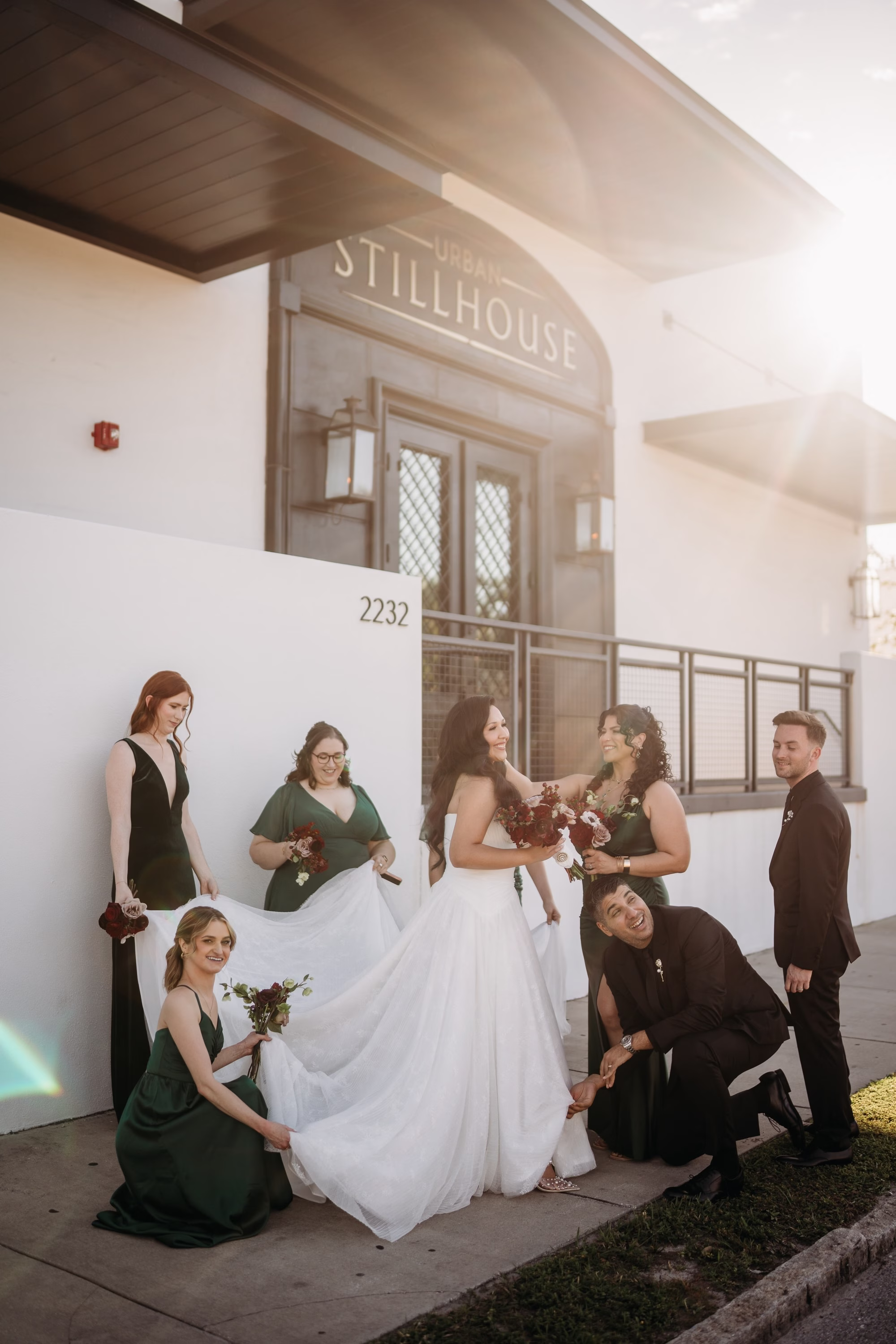 23Moody Green and Red Wedding Inspiration