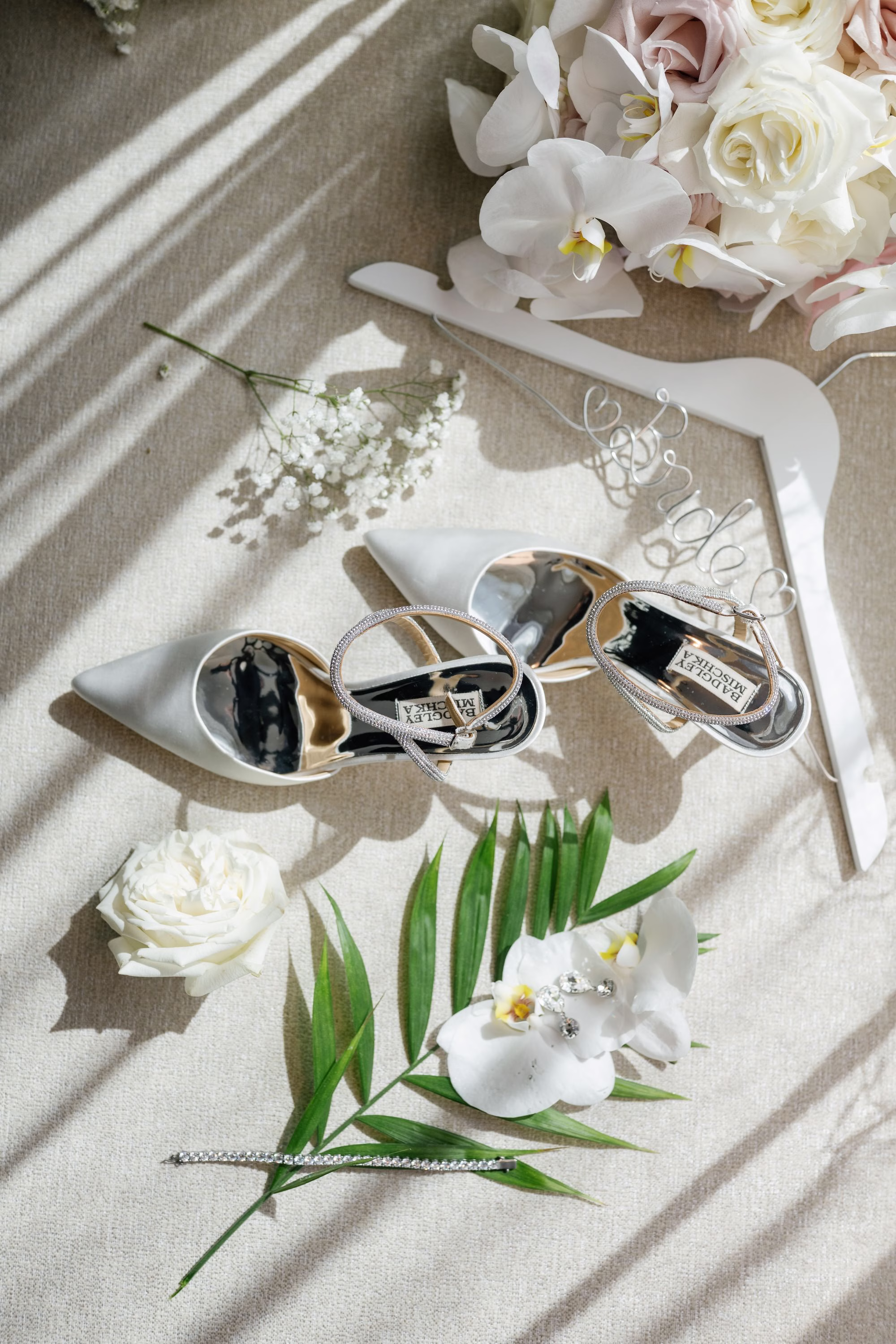 2Timeless Black and White Wedding Inspiration - Modern Black and White Wedding | Tampa Museum of Art White Bridal Badgley Mischka Wedding Shoe Inspiration