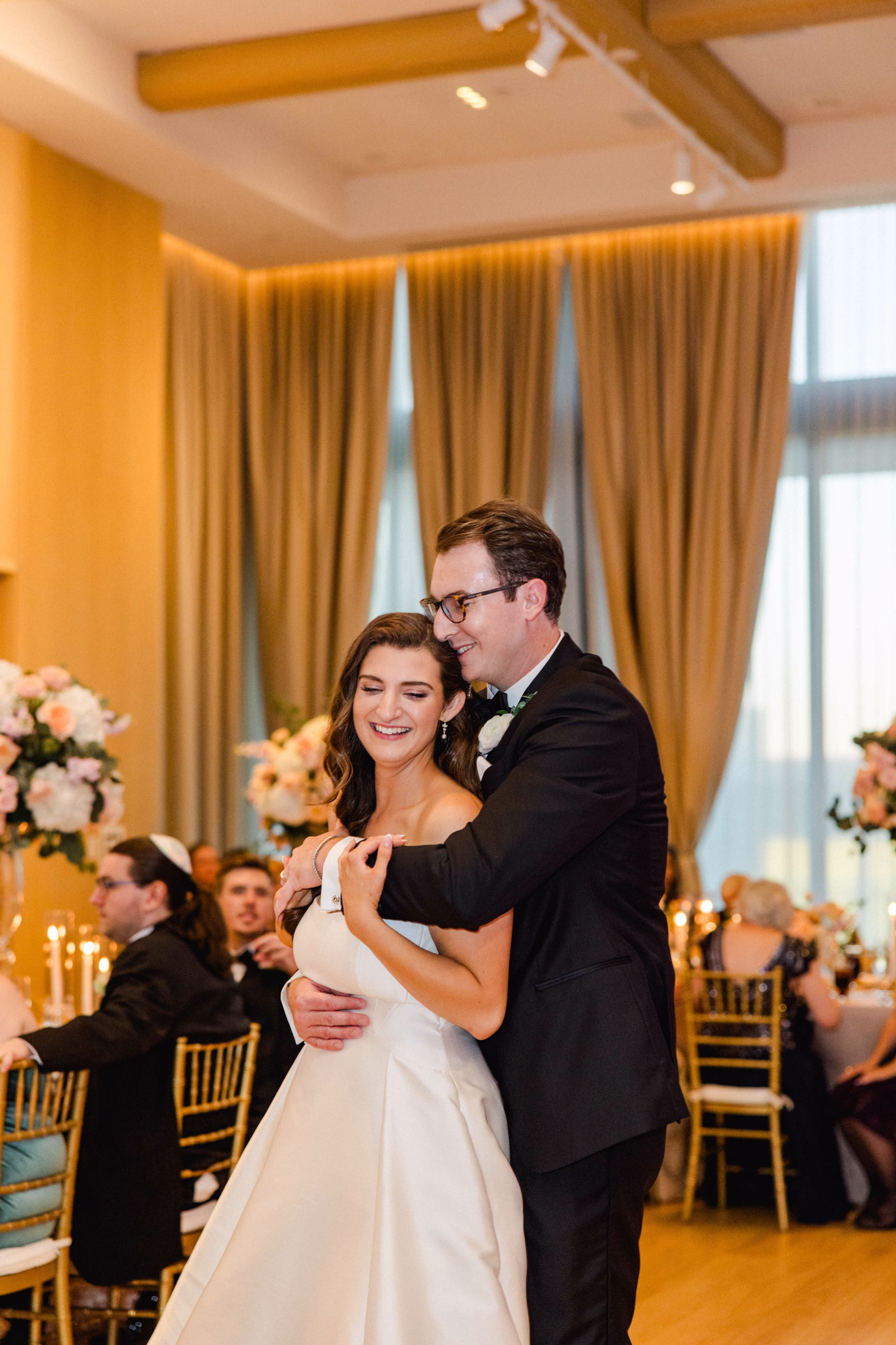 Bride and Groom First Dance Wedding Portrait