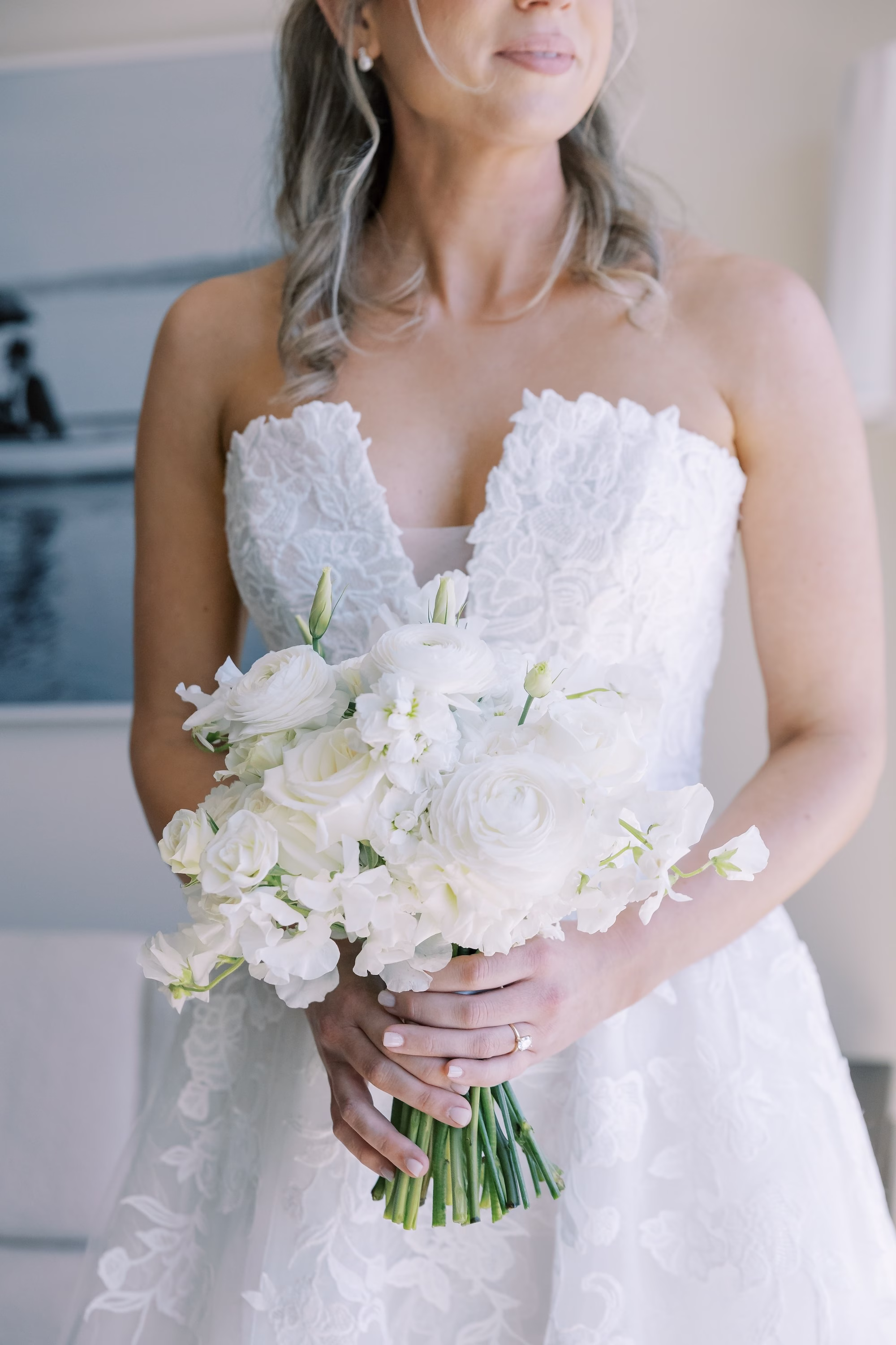 Timeless White Floral Bridal Wedding Bouquet Inspiration | Tampa Bay Florist Bruce Wayne Florals