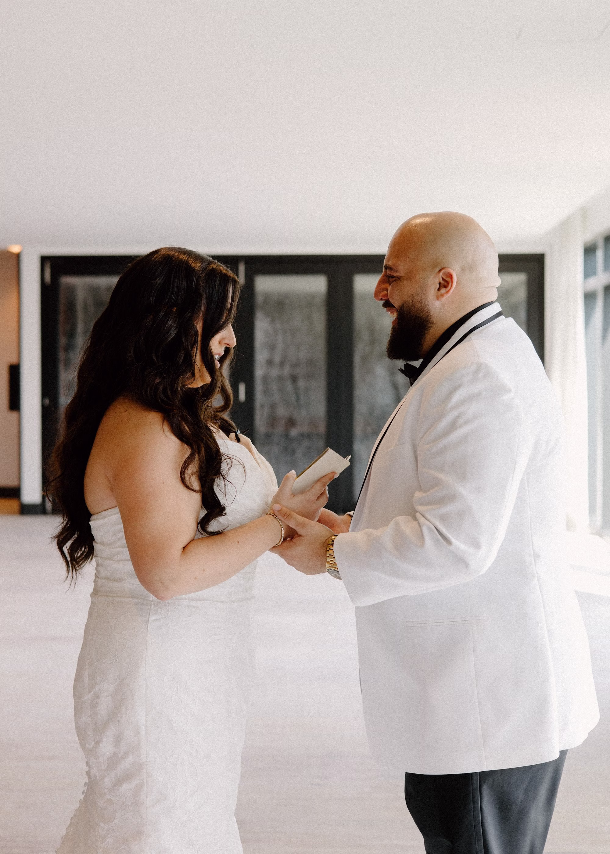 10Whimsical Pastel Spring Orange Yellow and Purple Wedding Inspiration - Whimsical, Colorful Waterfront Wedding | Tampa River Center Bride and Groom Private Vows Wedding Portrait