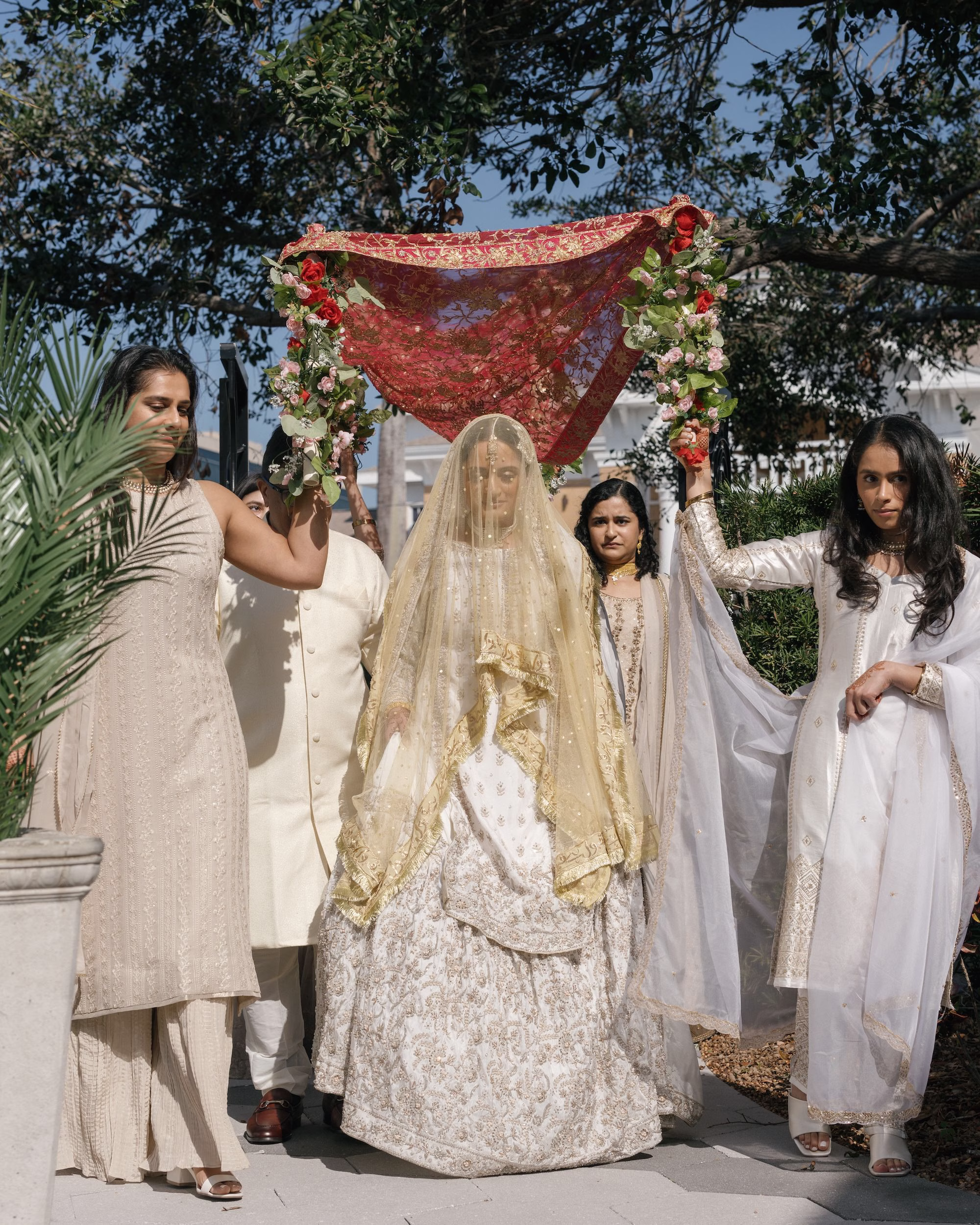 Elegant Earth Toned Indian Sangeet Wedding Ceremony Inspiration