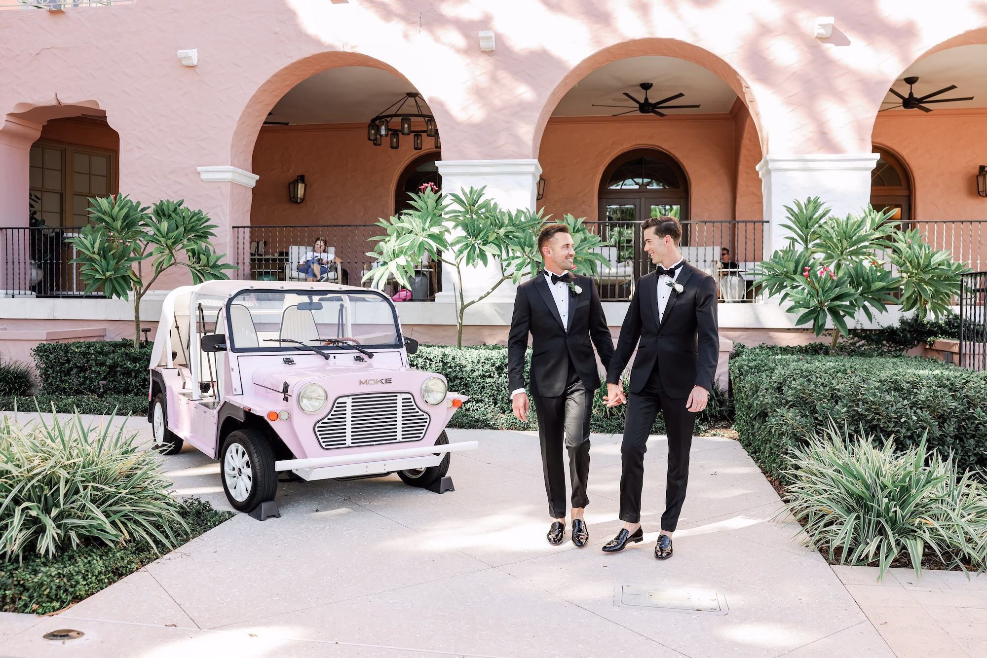13Timeless White and Green Wedding Inspiration - Chic Blush and White St. Pete Garden Wedding | The Vinoy Groom and Groom Wedding Portrait | St Pete Photographer Lifelong Photography Studio