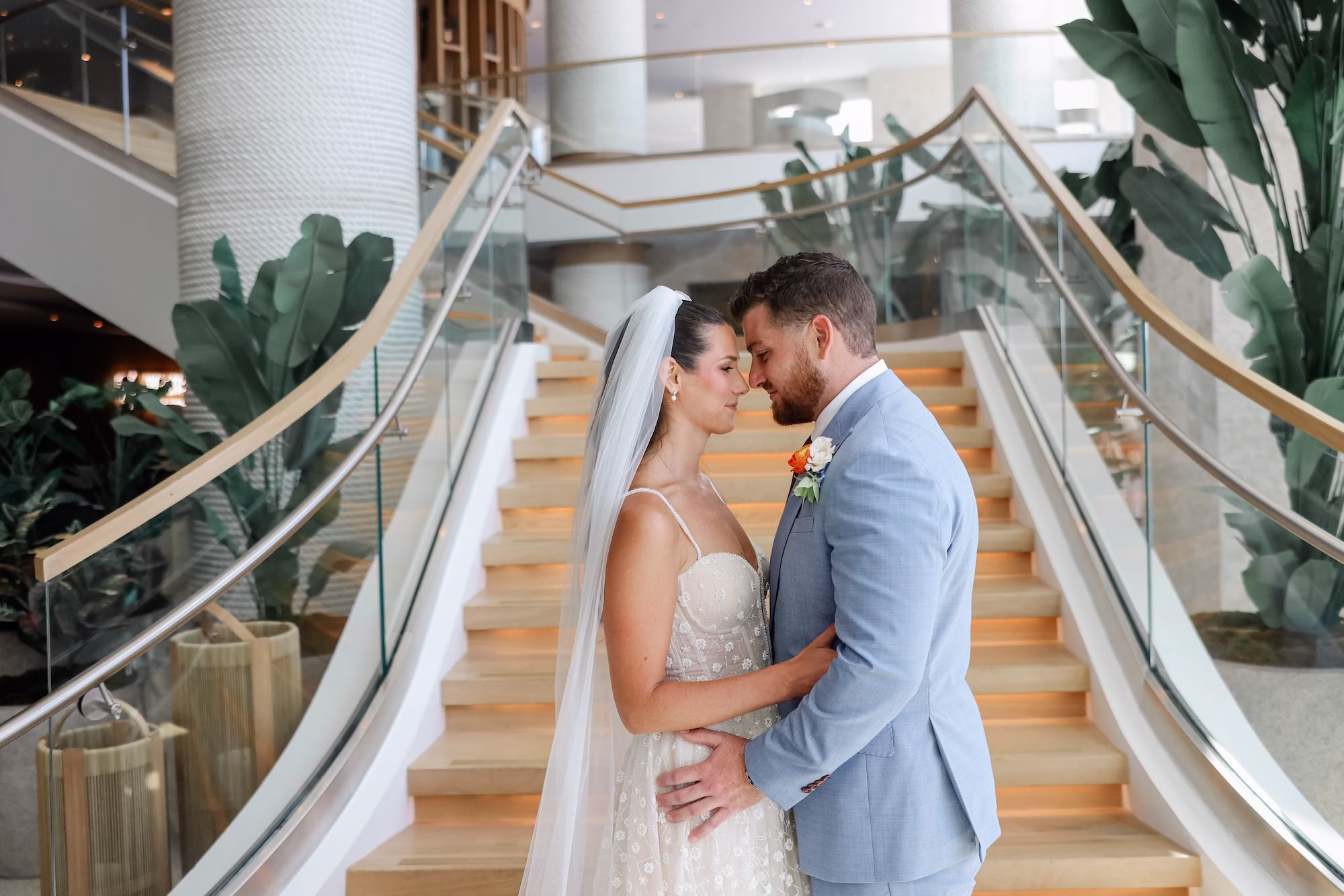 15Tropical Pastel Florida Wedding Inspiration Clearwater Beach Venue Opal Sands - Tropical, Pastel Outdoor Wedding | Opal Sands Clearwater Beach Bride and Groom Wedding Portrait | Clearwater Beach Photographer Lifelong Photography Studio | Event Venue Opal Sands