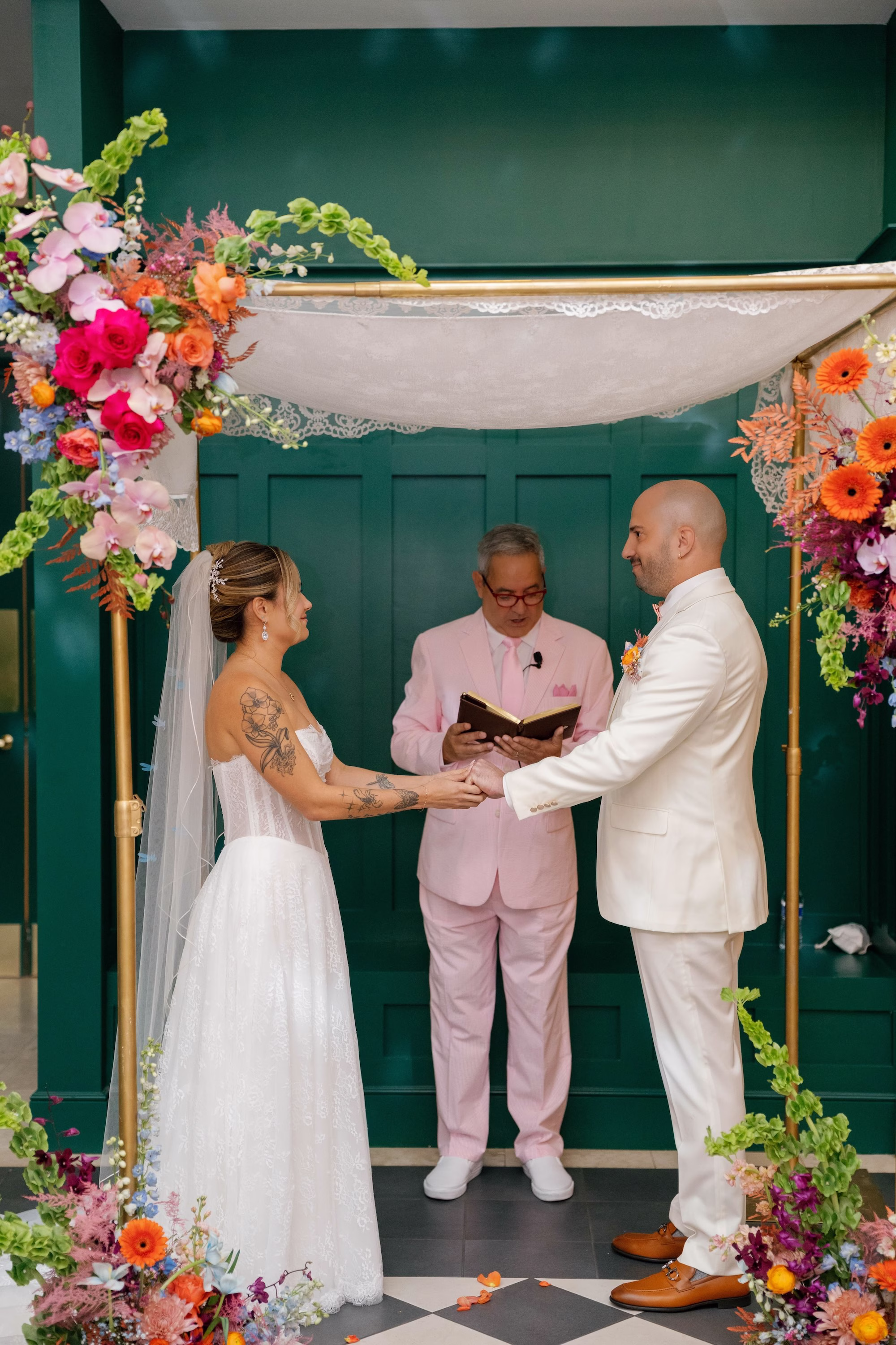 Bride and Groom Wedding Portrait
