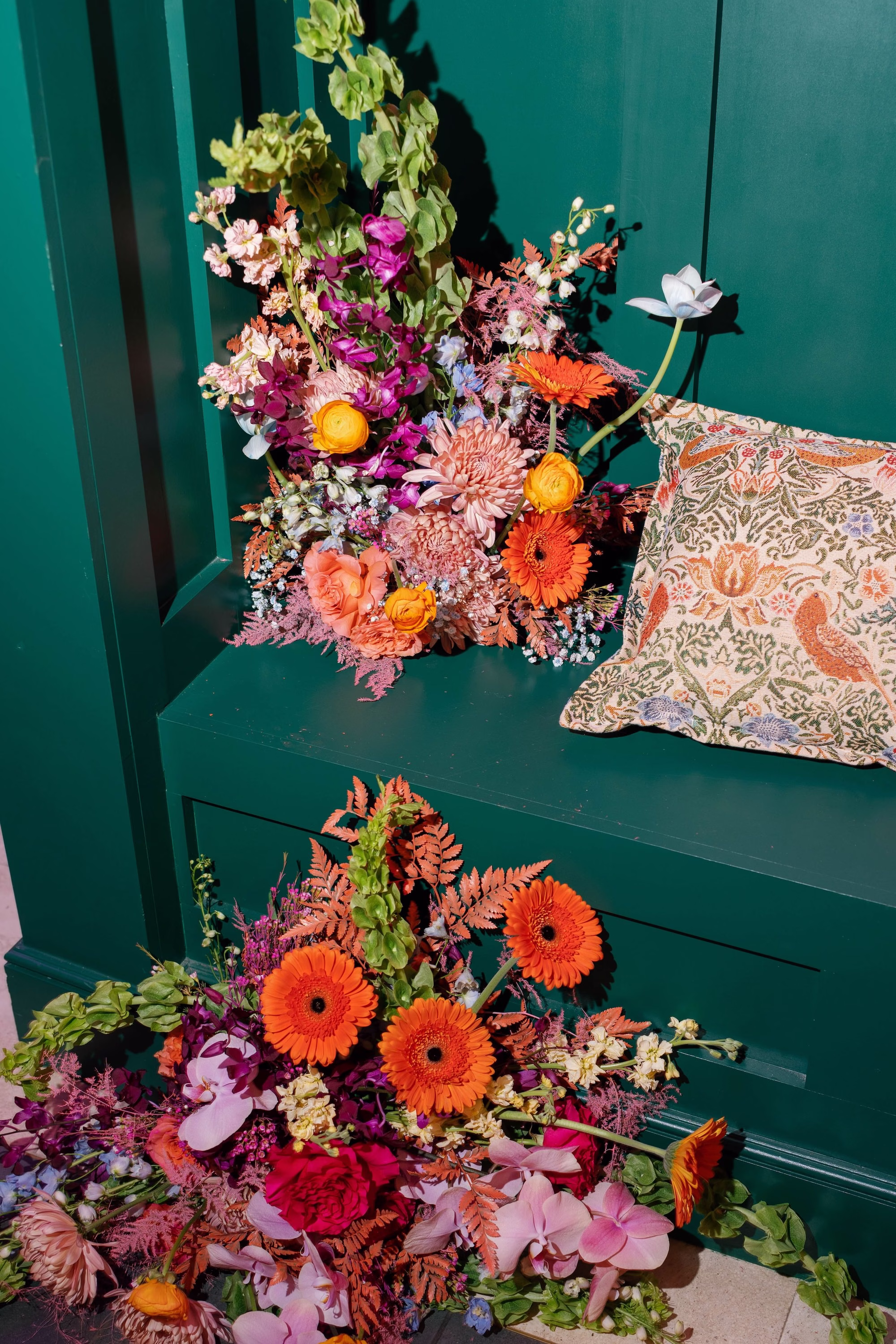 Whimsical Vibrant Wedding Reception Flower Decor Inspiration