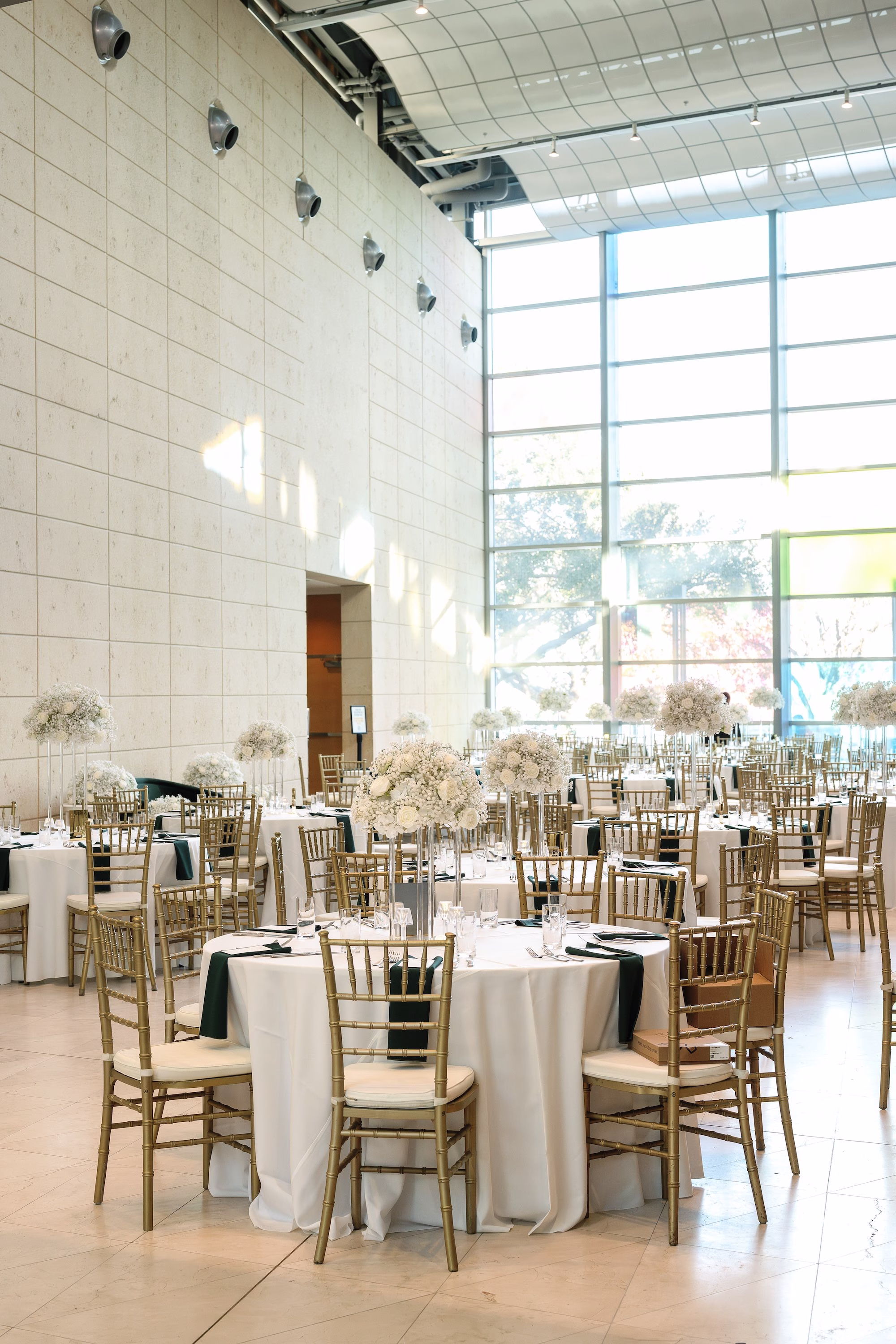 White and Green Indian Wedding Reception Decor Ideas | St Pete Event Venue Museum of Fine Arts