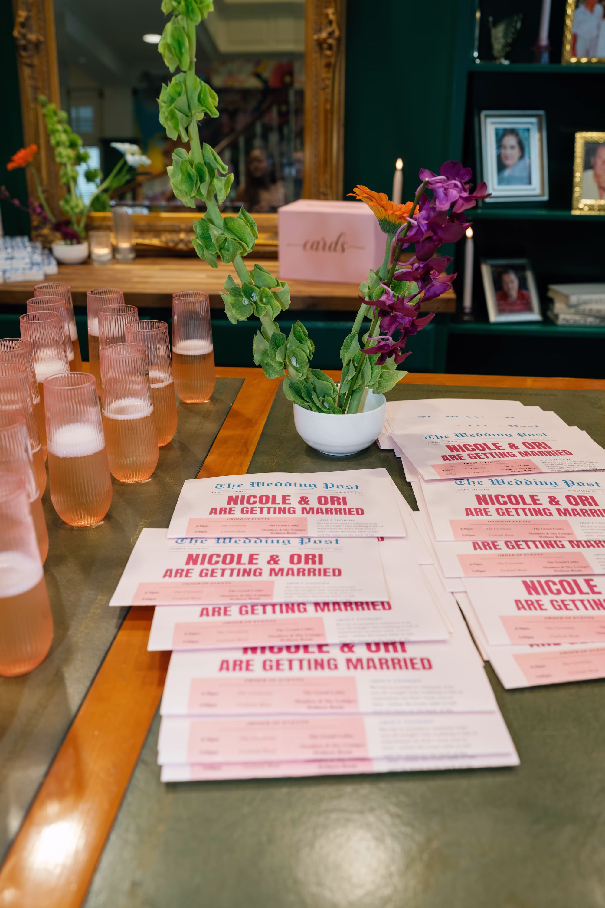 Whimsical Vibrant Wedding Newspaper Ideas