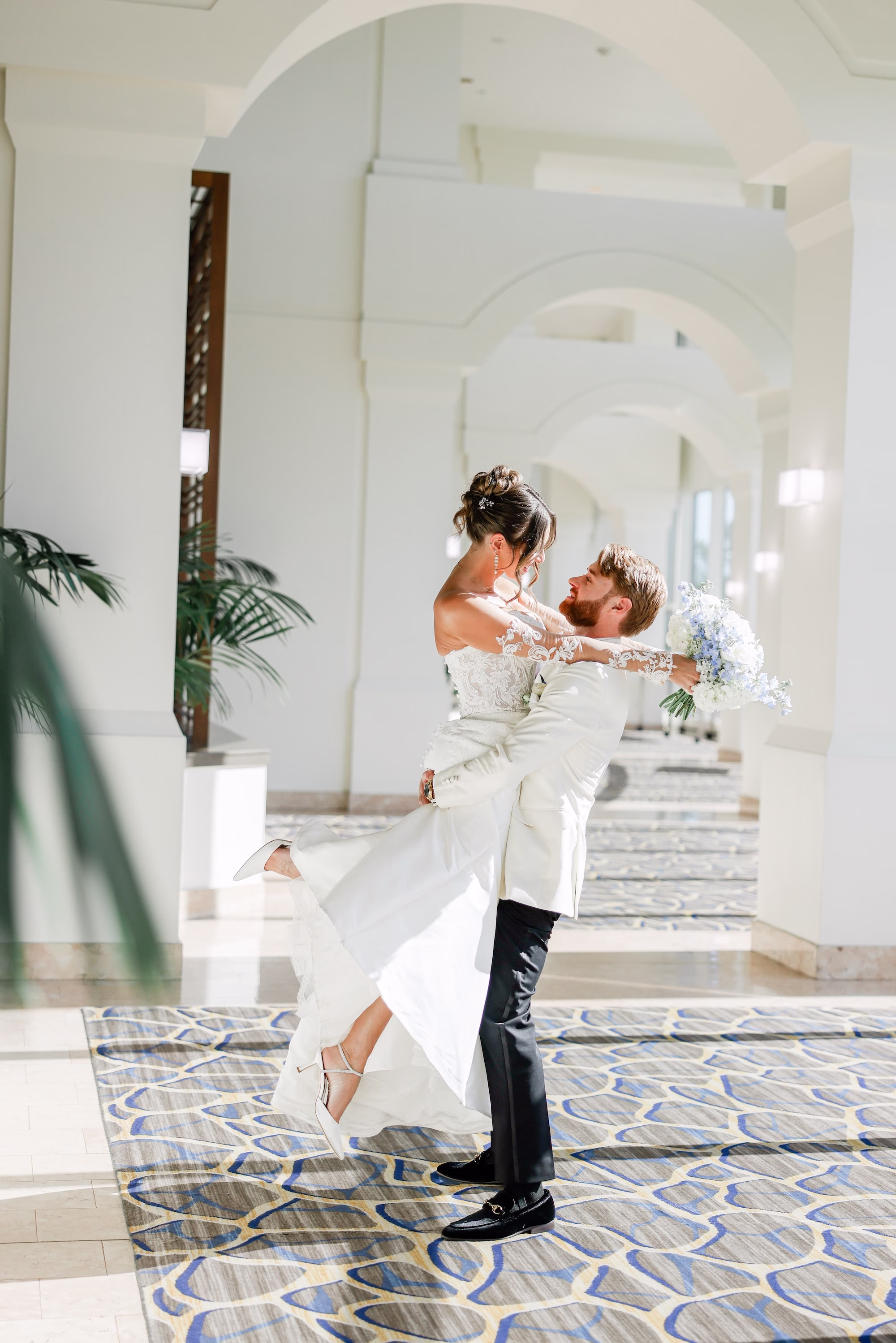 Bride and Groom First Look Wedding Portrait | Clearwater Photographer Lifelong Photography Studio | Tampa Boutique Truly Forever Bridal | Content Creator Behind The Vows