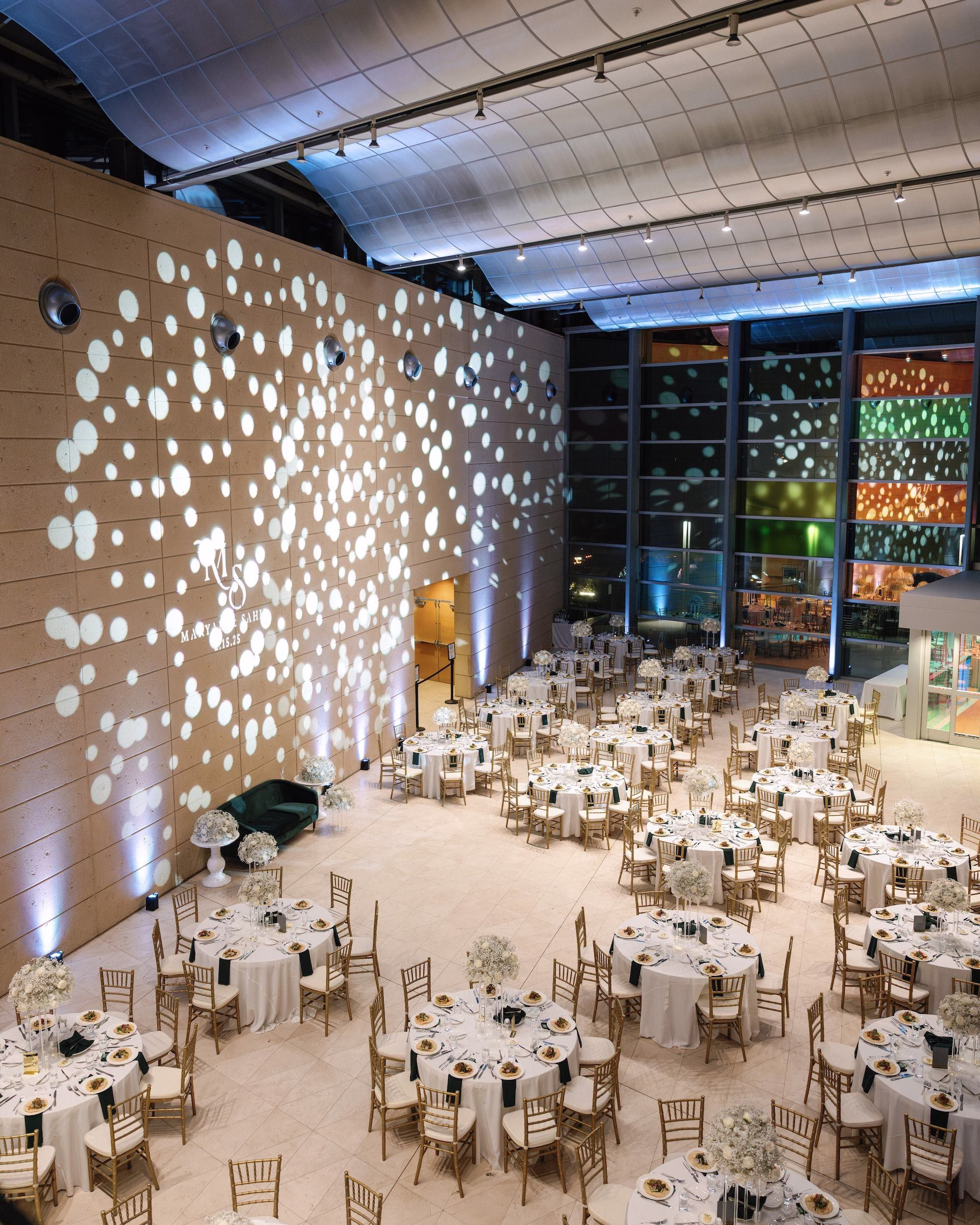 White and Green Indian Wedding Reception Decor Ideas | St Pete Event Venue Museum of Fine Arts