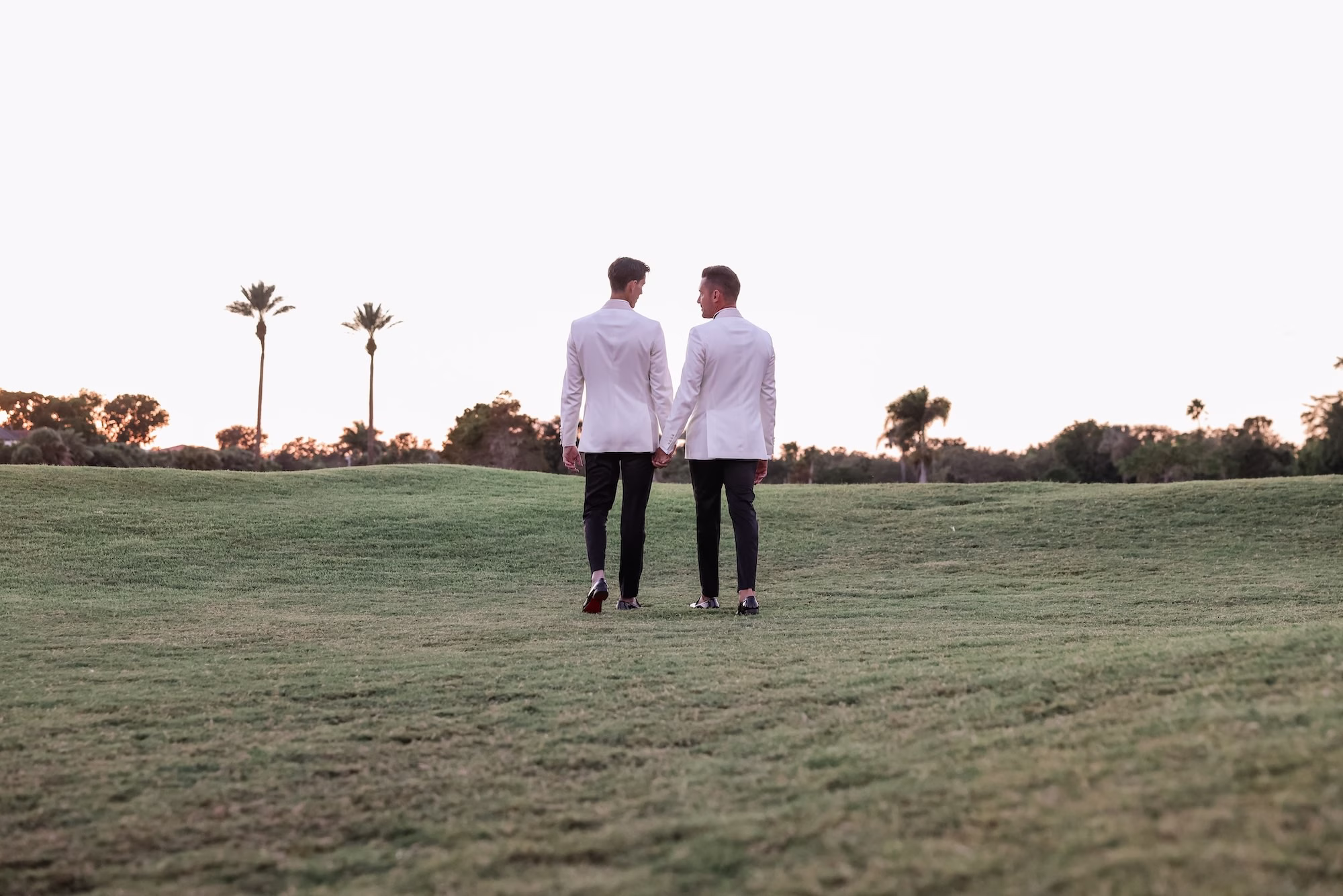 38Timeless White and Green Wedding Inspiration St Pete Venue The Vinoy - Chic Blush and White St. Pete Garden Wedding | The Vinoy Groom and Groom Wedding Portrait | St Pete Photographer Lifelong Photography Studio | Event Venue The Vinoy