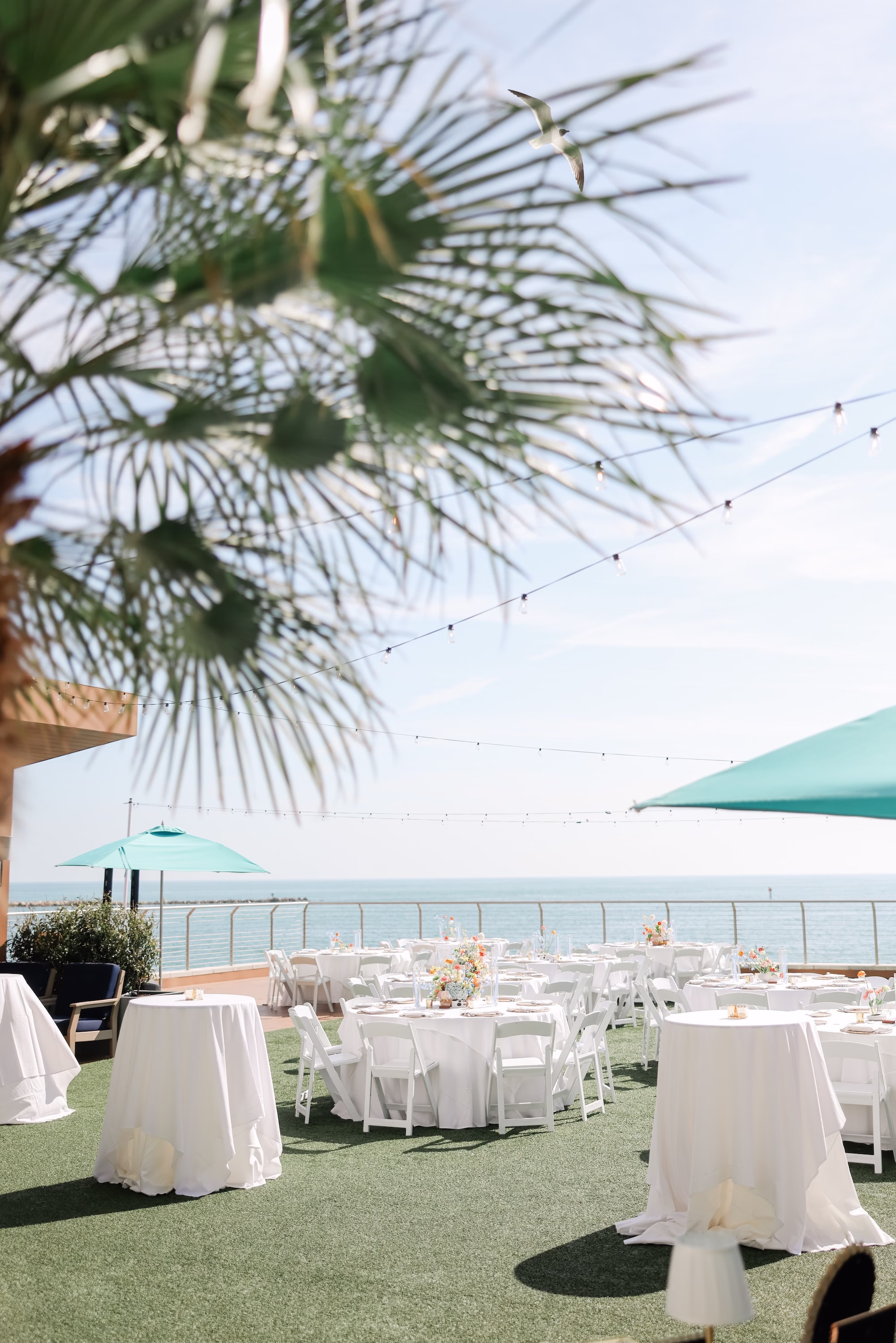 Tropical Pastel Florida Wedding Reception Tablescape Decor Ideas | Clearwater Beach Event Venue Opal Sands