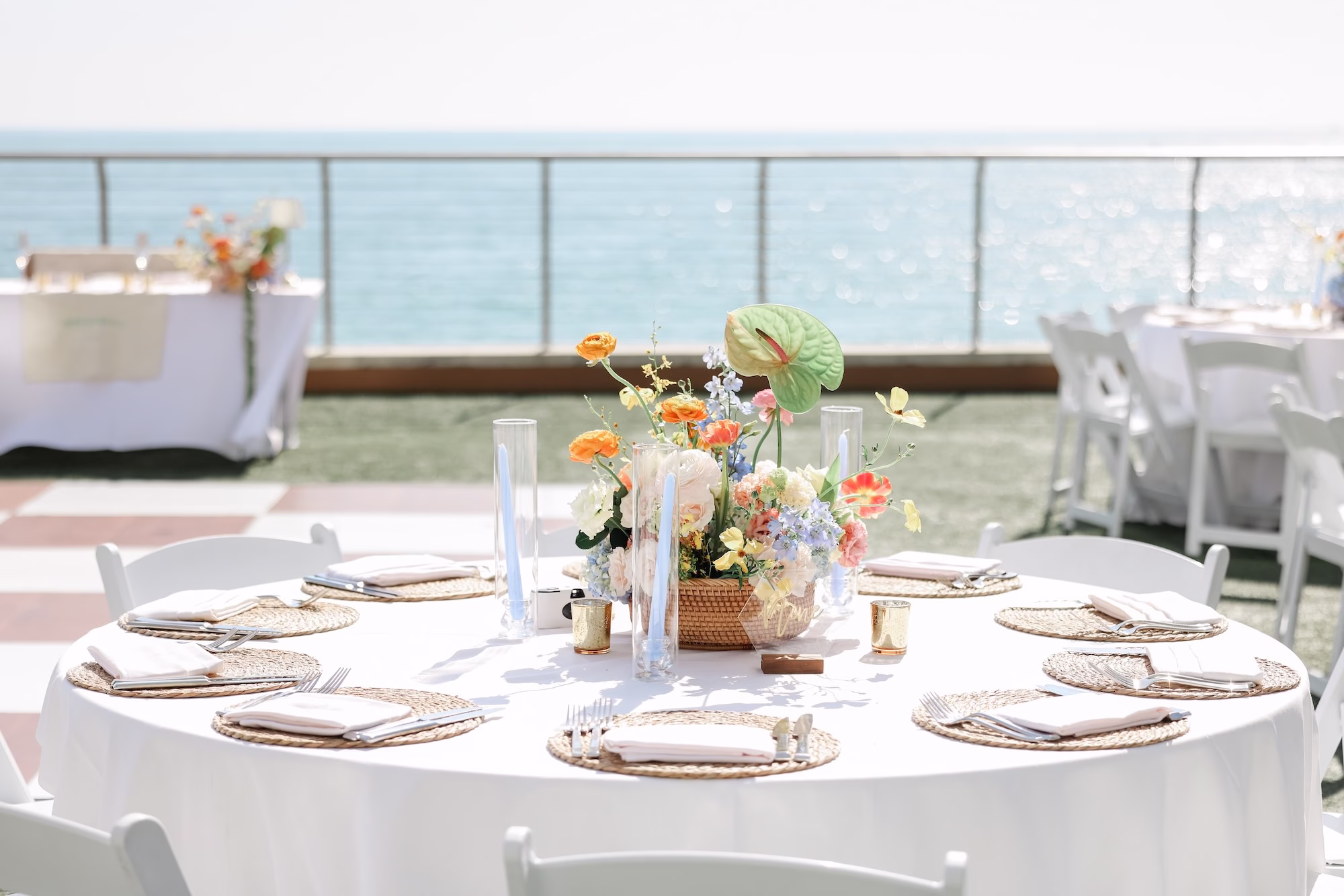 45Tropical Pastel Florida Wedding Inspiration - Tropical, Pastel Outdoor Wedding | Opal Sands Clearwater Beach Tropical Pastel Florida Wedding Reception Tablescape Decor Ideas