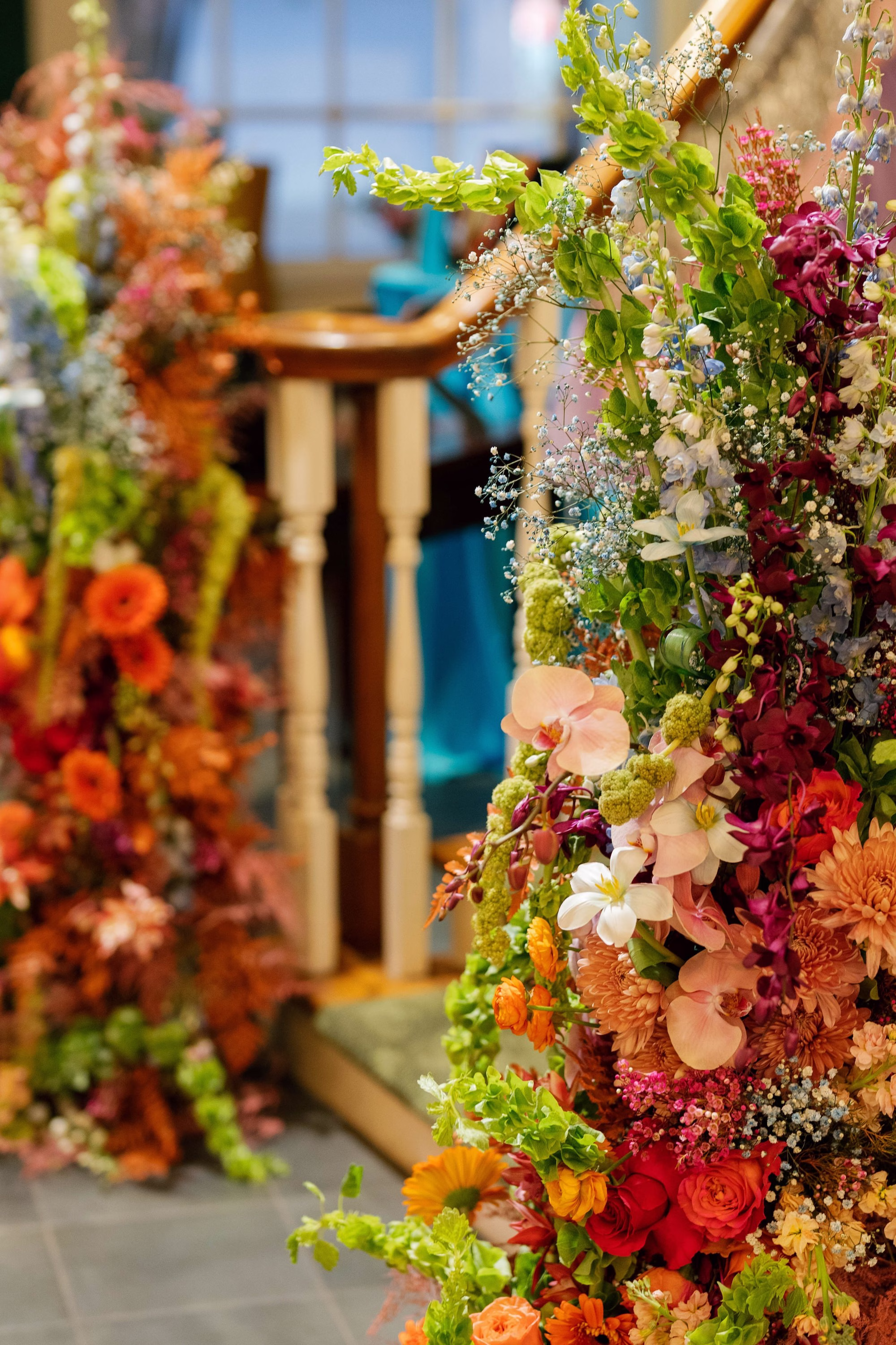 Whimsical Vibrant Wedding Reception Flower Decor Inspiration
