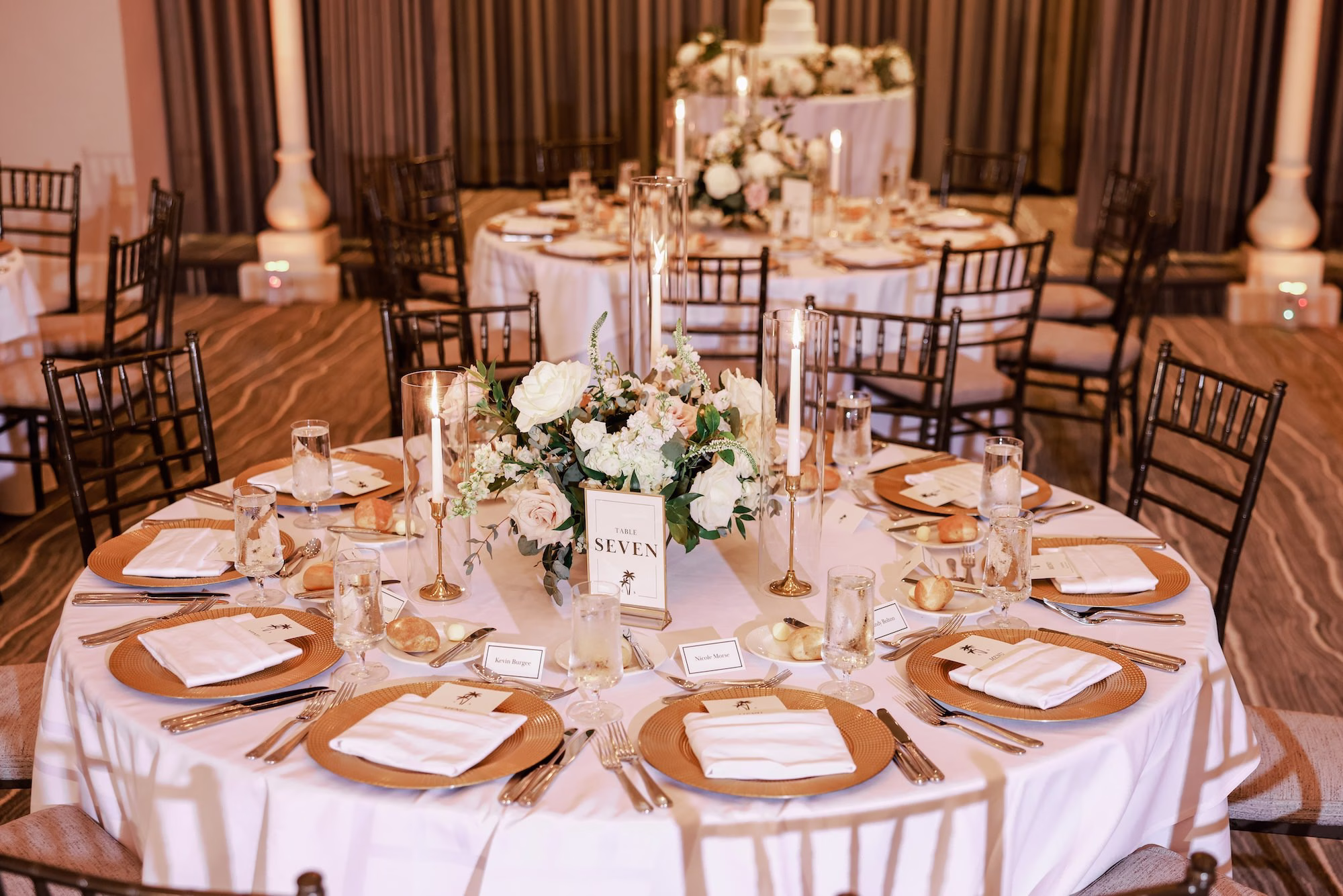 48Timeless White and Green Wedding Inspiration - Chic Blush and White St. Pete Garden Wedding | The Vinoy Timeless White and Green Wedding Reception Tablescape Place Setting Decor Inspiration