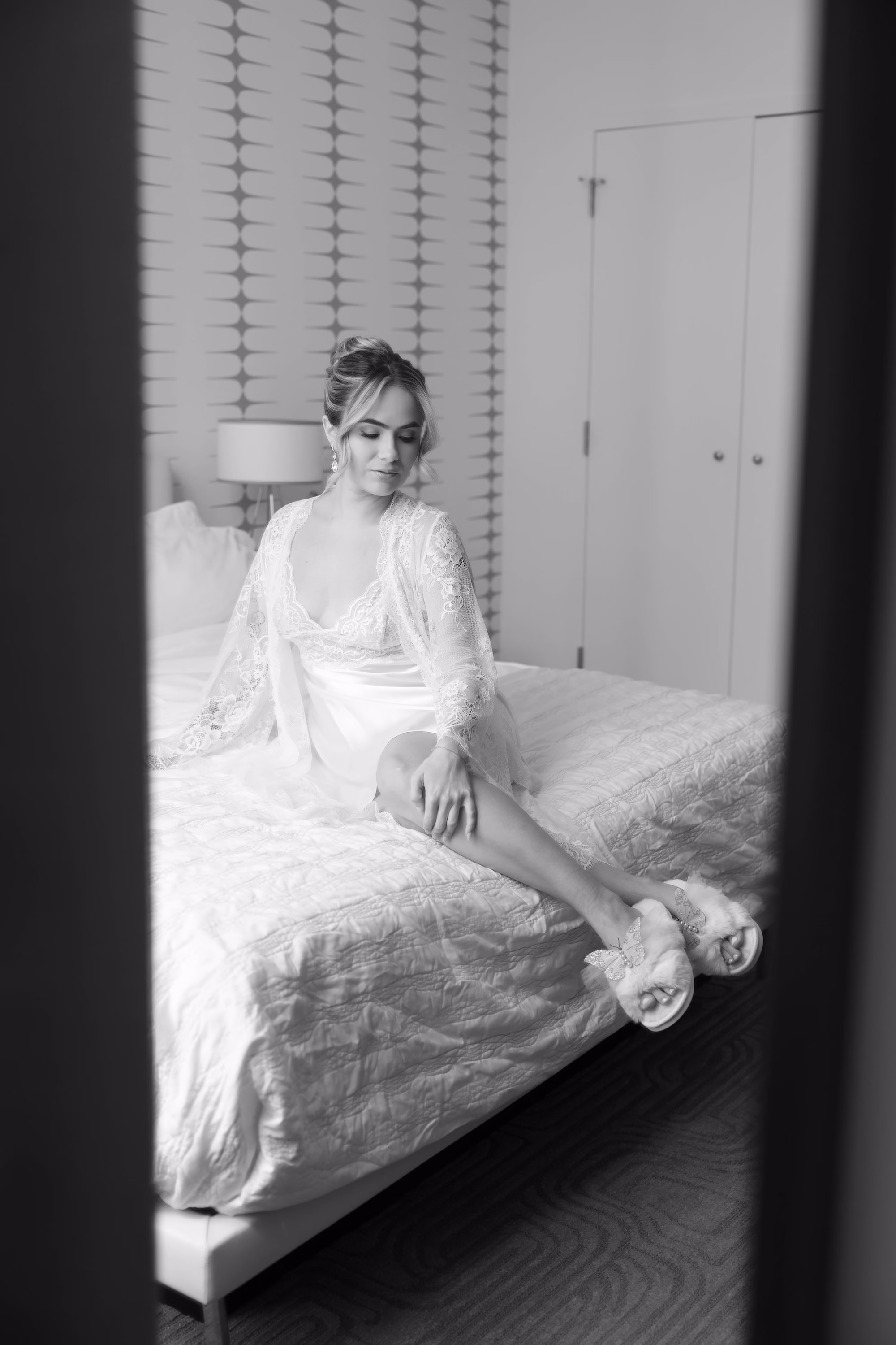 Bride Getting Ready Wedding Portrait