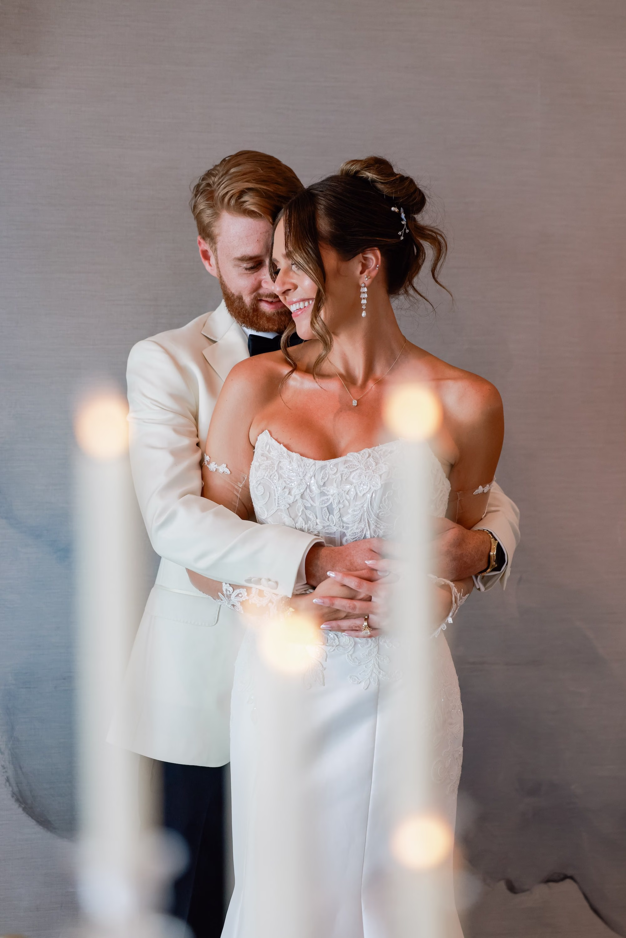 Bride and Groom Romantic Wedding Portrait | Content Creator Behind The Vows | Clearwater Photographer Lifelong Photography Studio